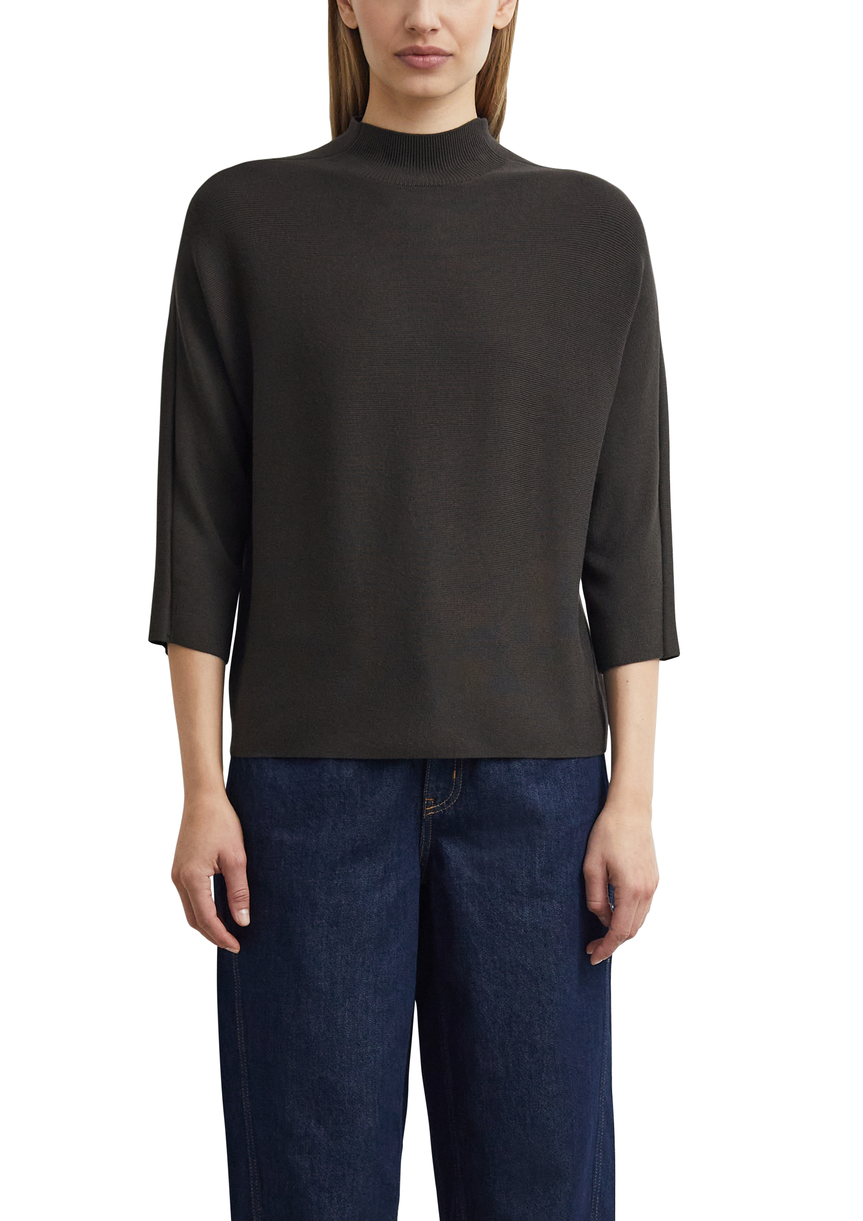 Comma Stehkragenpullover 3/4 Ärmel, Viskosemix
