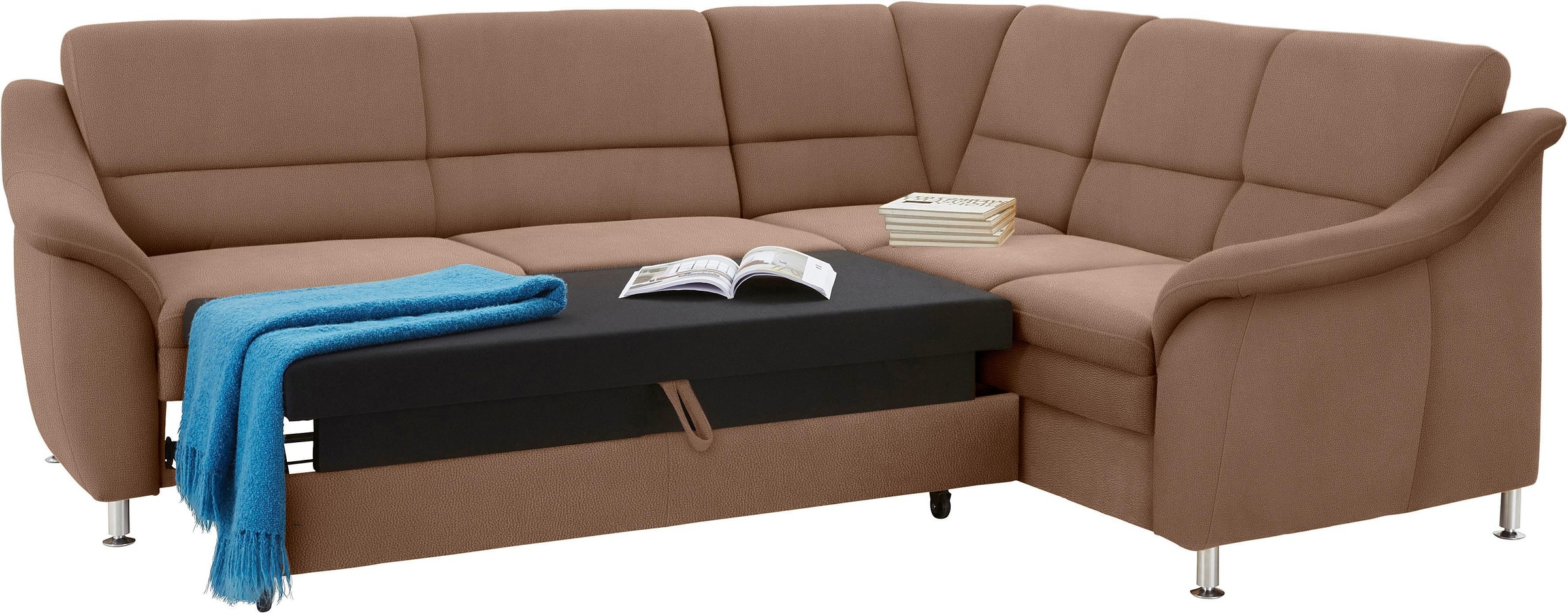 Thumbnail - sit&more Ecksofa "Cardoso L-Form", mit Federkern, wahlweise mit Bettfunktion und Schubkasten
