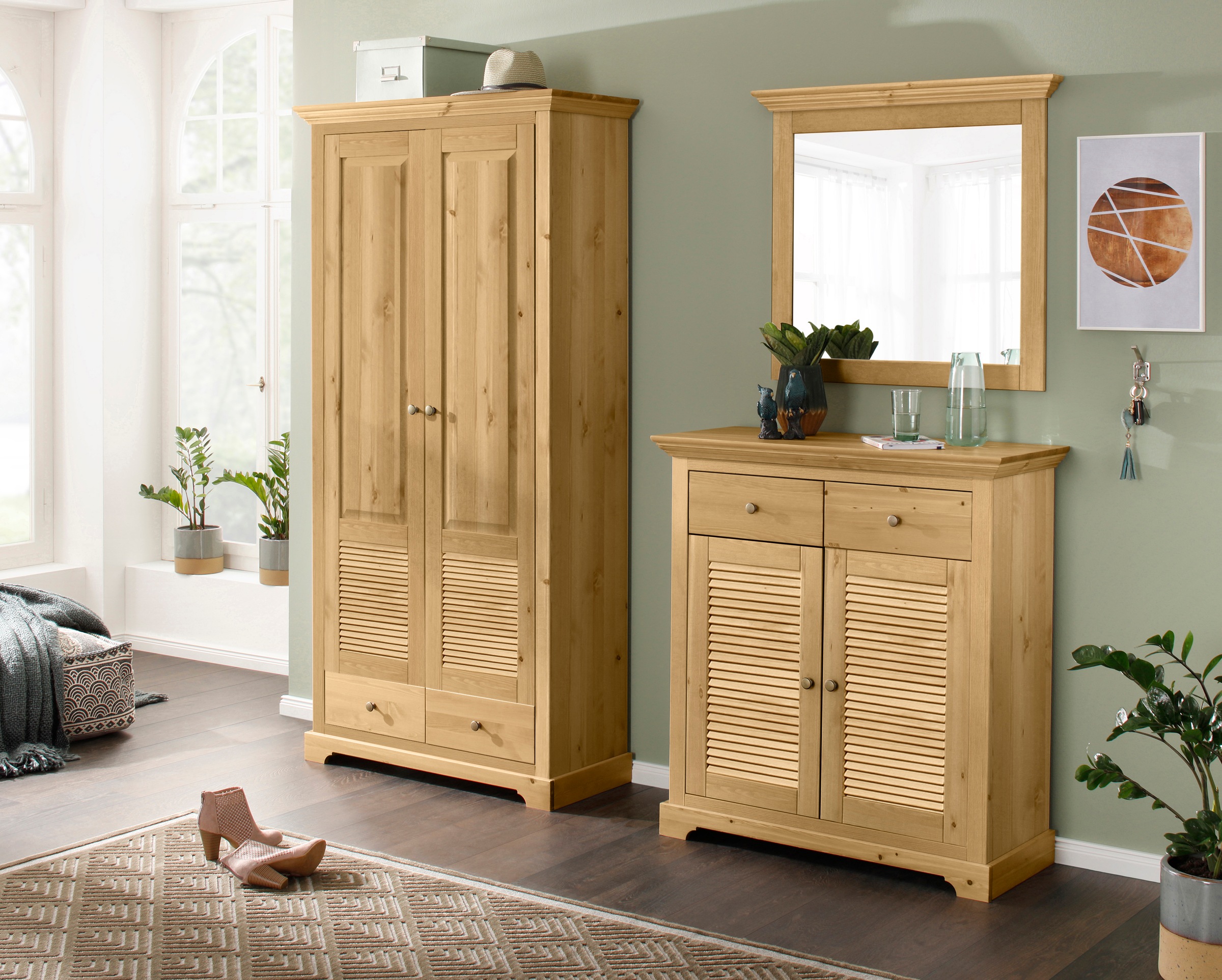 Home affaire Spiegel »Ayanna«, Rahmen aus Massivholz, FSC®, Breite 94 cm