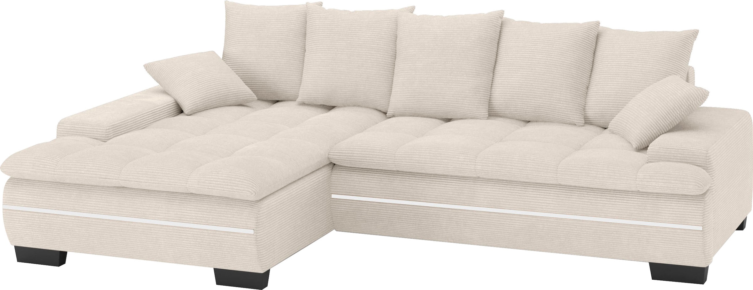 Mr. Couch Ecksofa "Haiti II, L-Form", RGB-LED Beleuchtung, wahlweise mit Ka günstig online kaufen