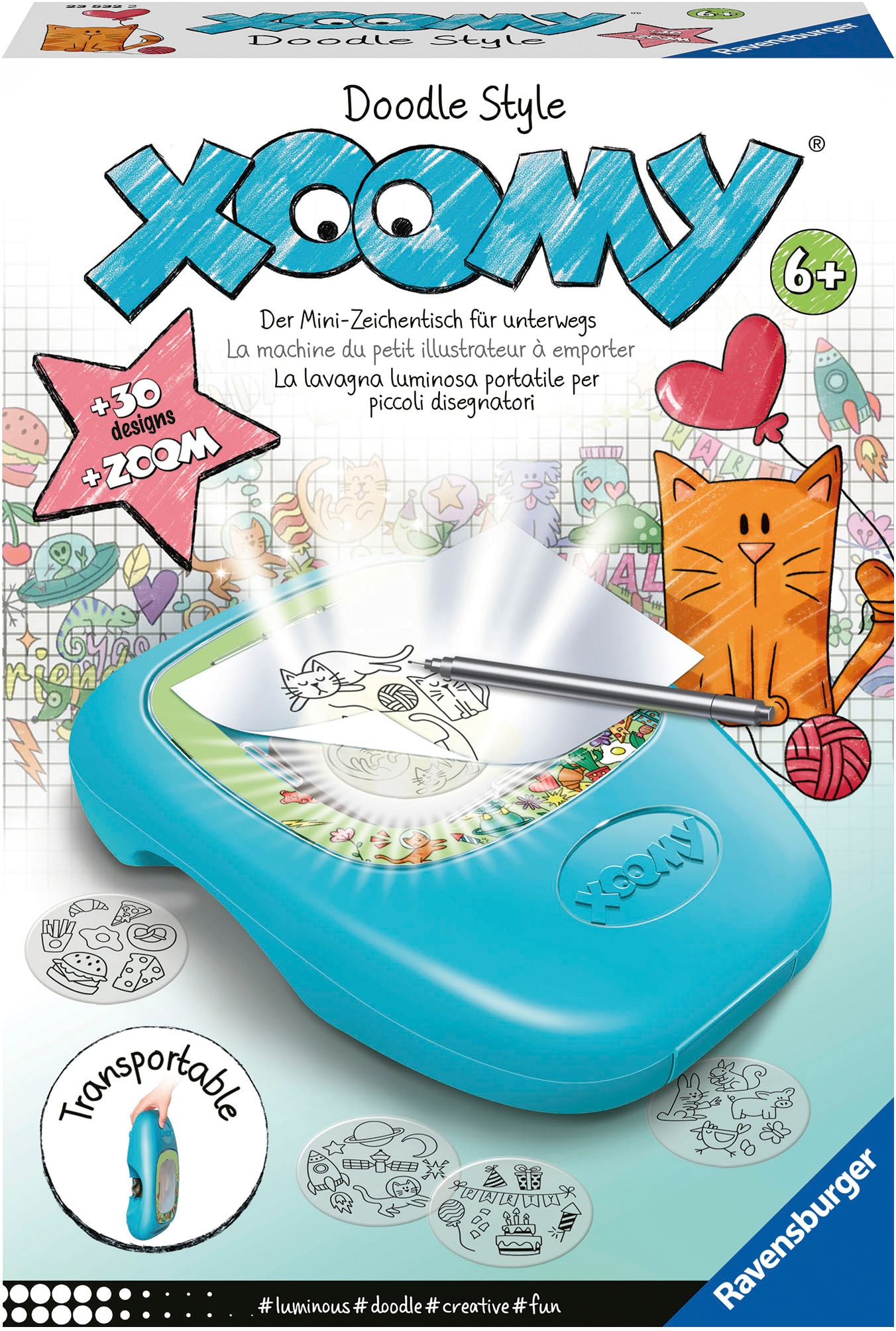 Ravensburger Malvorlage »XOOMY® Midi Doodle Style«, Made in Europe; FSC