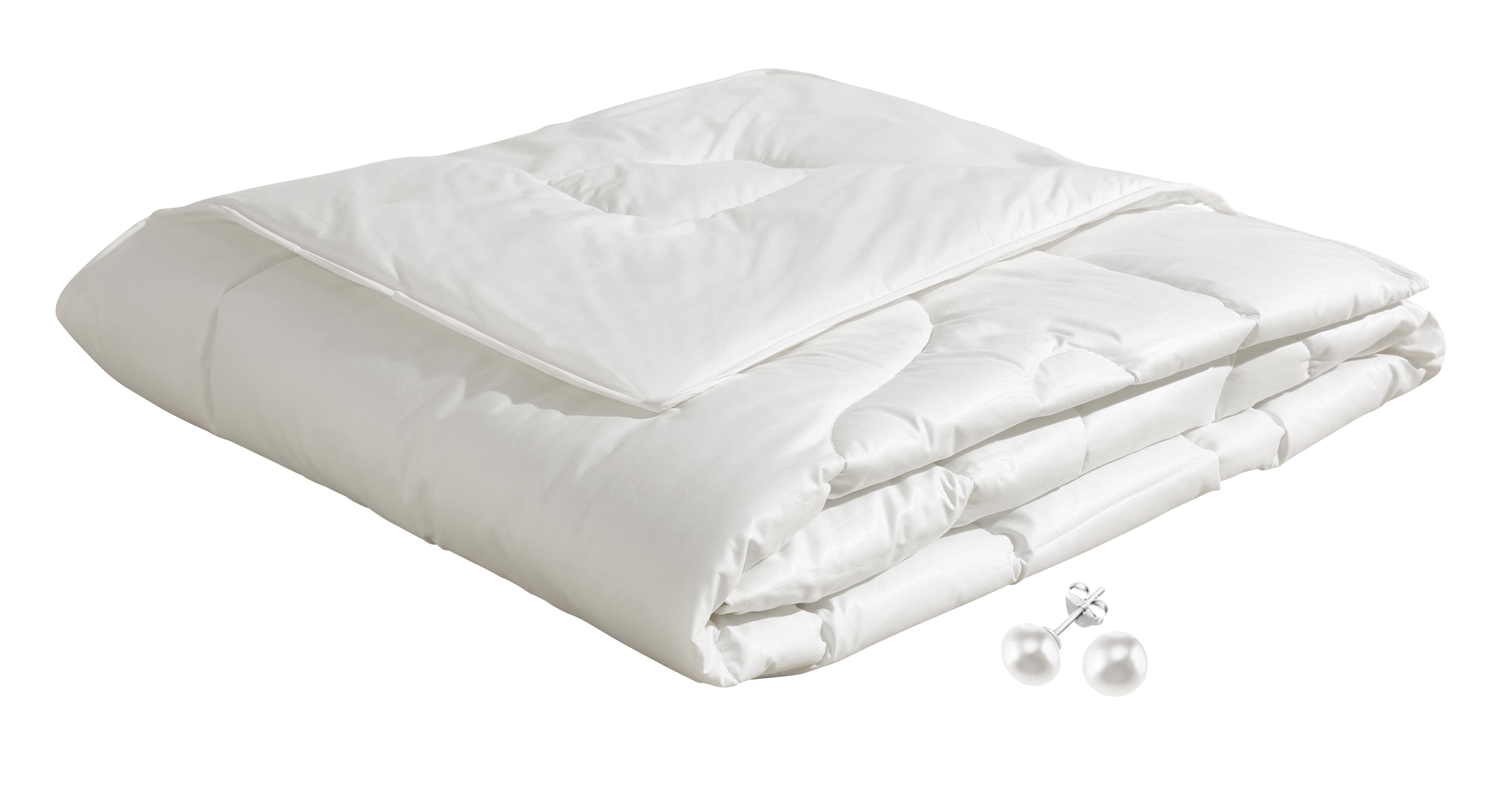 Beco Kunstfaserbettdecke "Aerelle™ Blue Bettdecke mit Gratis-Perlenohrsteck günstig online kaufen