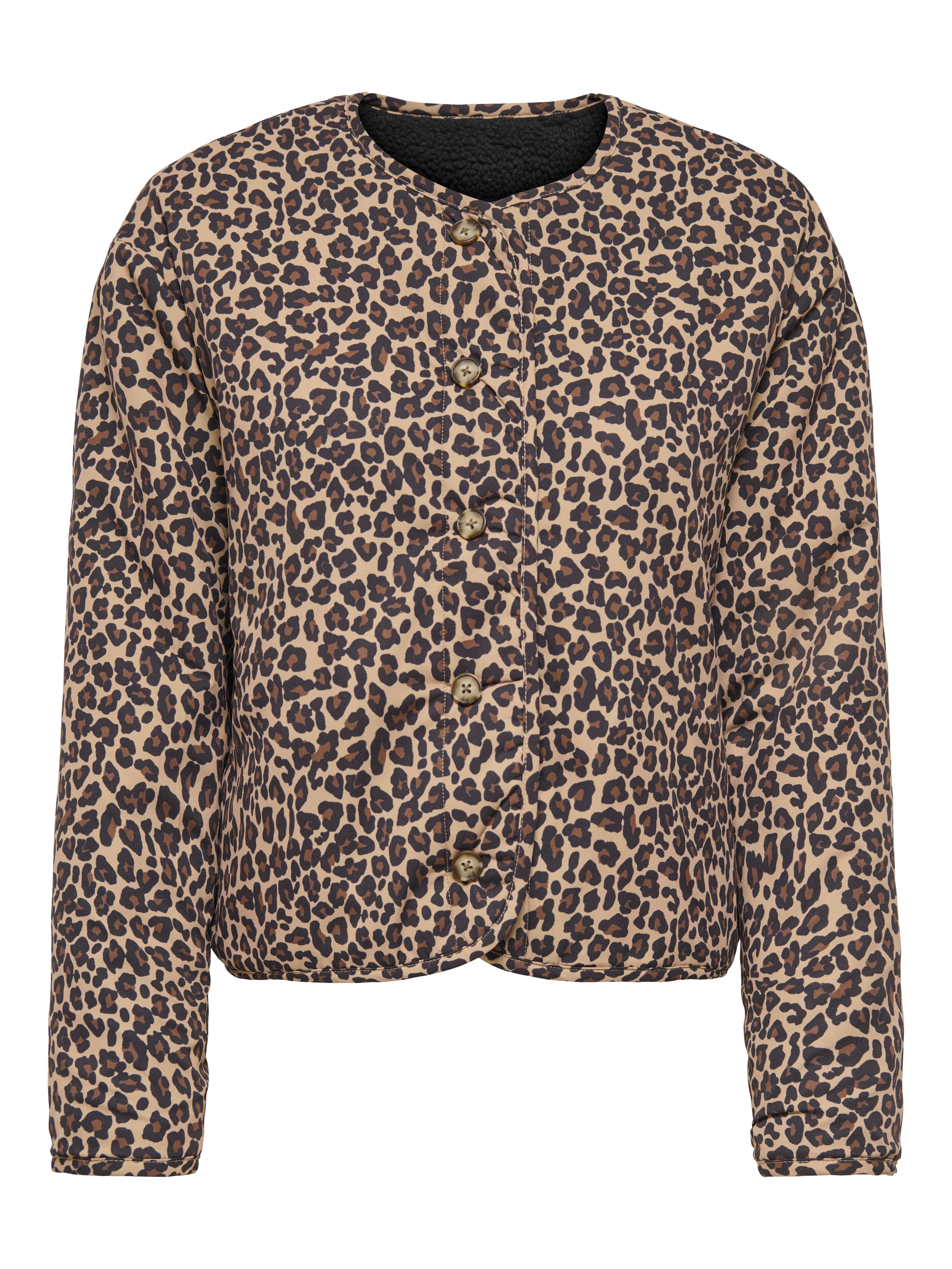 ONLY Plüschjacke »ONLBABY TEDDY REVERSIBLE JACKET PNT« Kunstfaser, Plüsch, Wendejacke