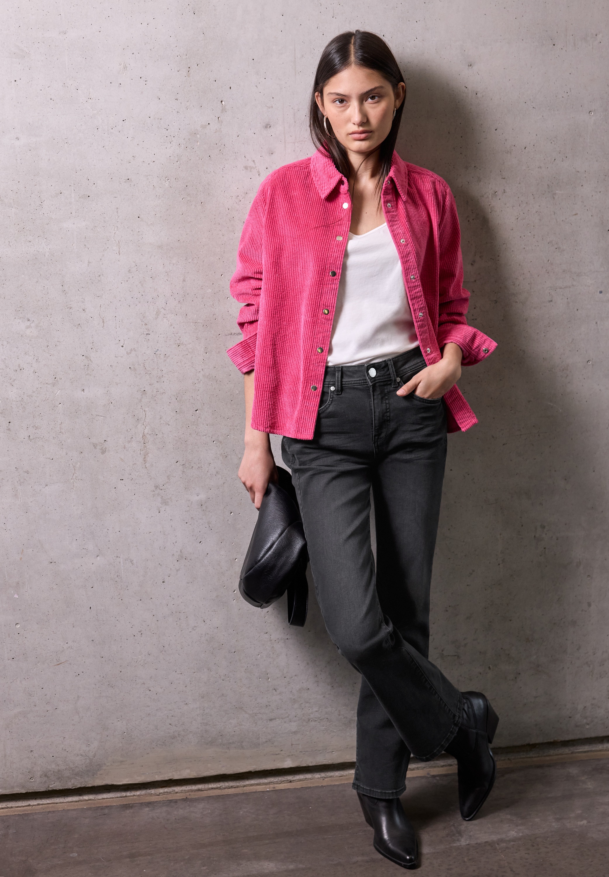 STREET ONE STUDIO Bootcut-Jeans High Waist