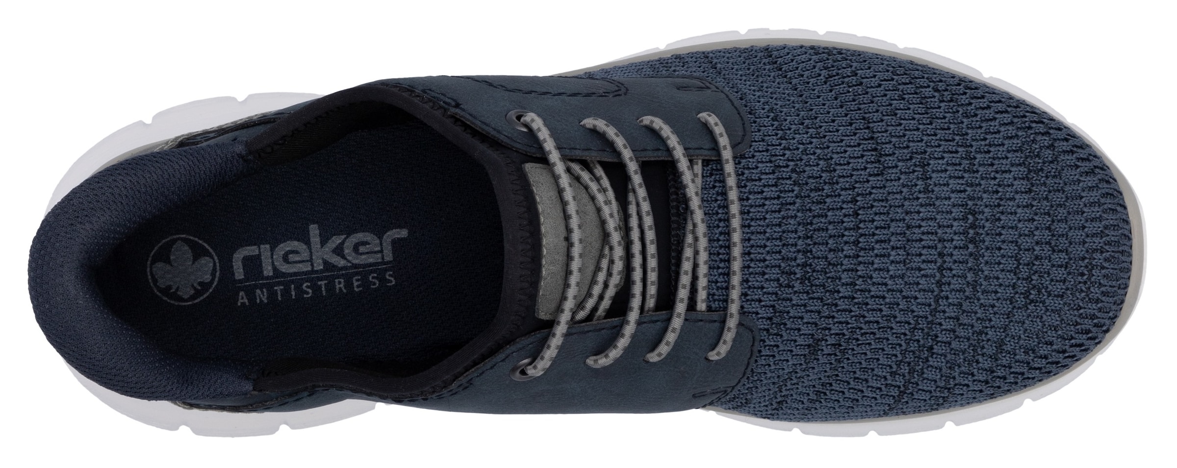 Rieker Slip-On Sneaker, Freizeitschuh, Halbschuh, Schlupfschuh, gepolsterter Fersenabschluss