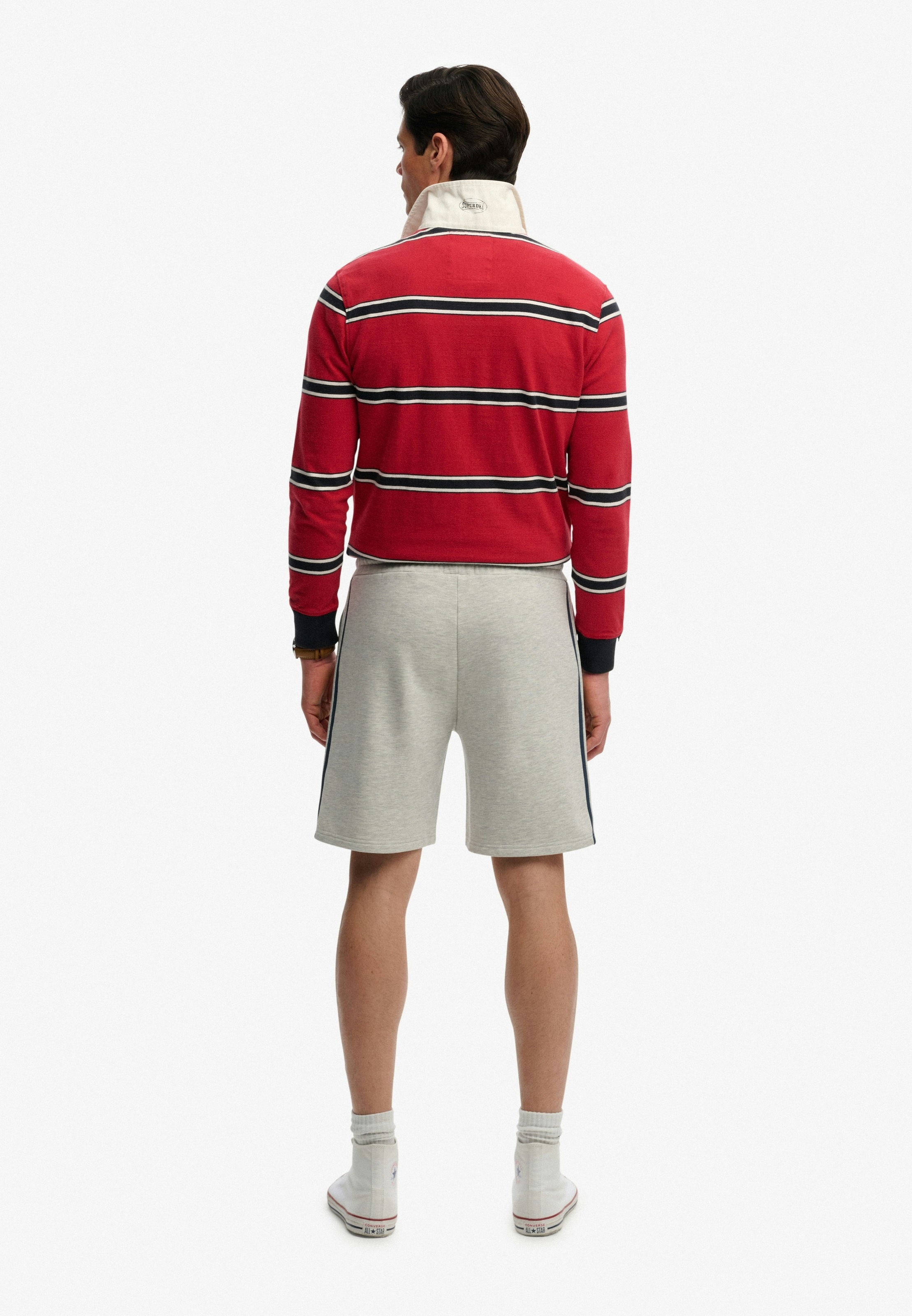 Superdry Sweatshorts »ATH ESS SHORT«  aus Baumwolle und Polyester, Loose Fit, mit Tunnelzug, melierte Optik