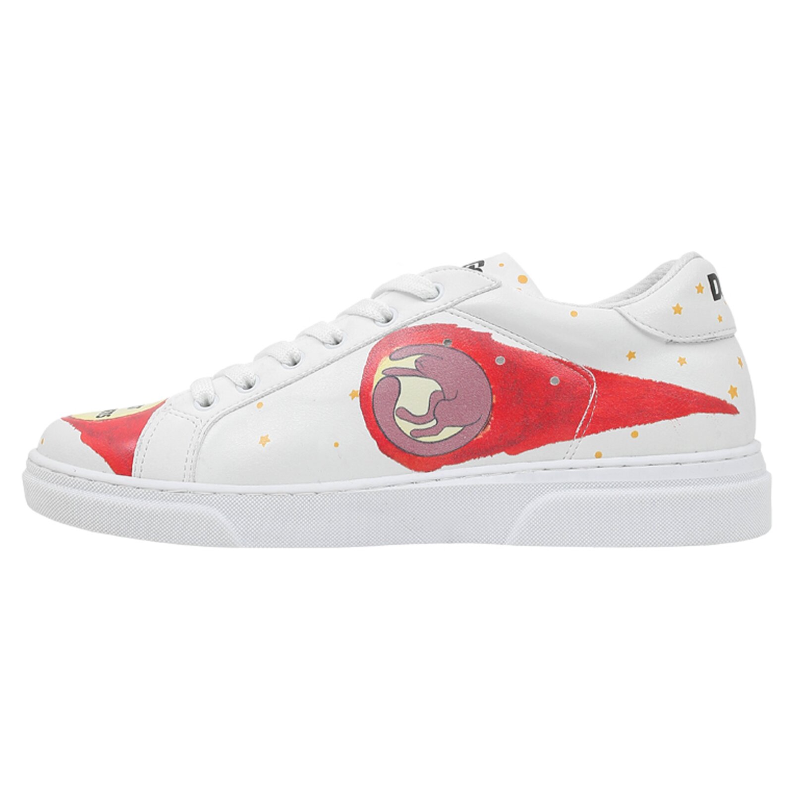 Thumbnail - DOGO Sneaker "Ace Low-Top Sneaker Cat Planets Damen Sneaker" Handgefertigt