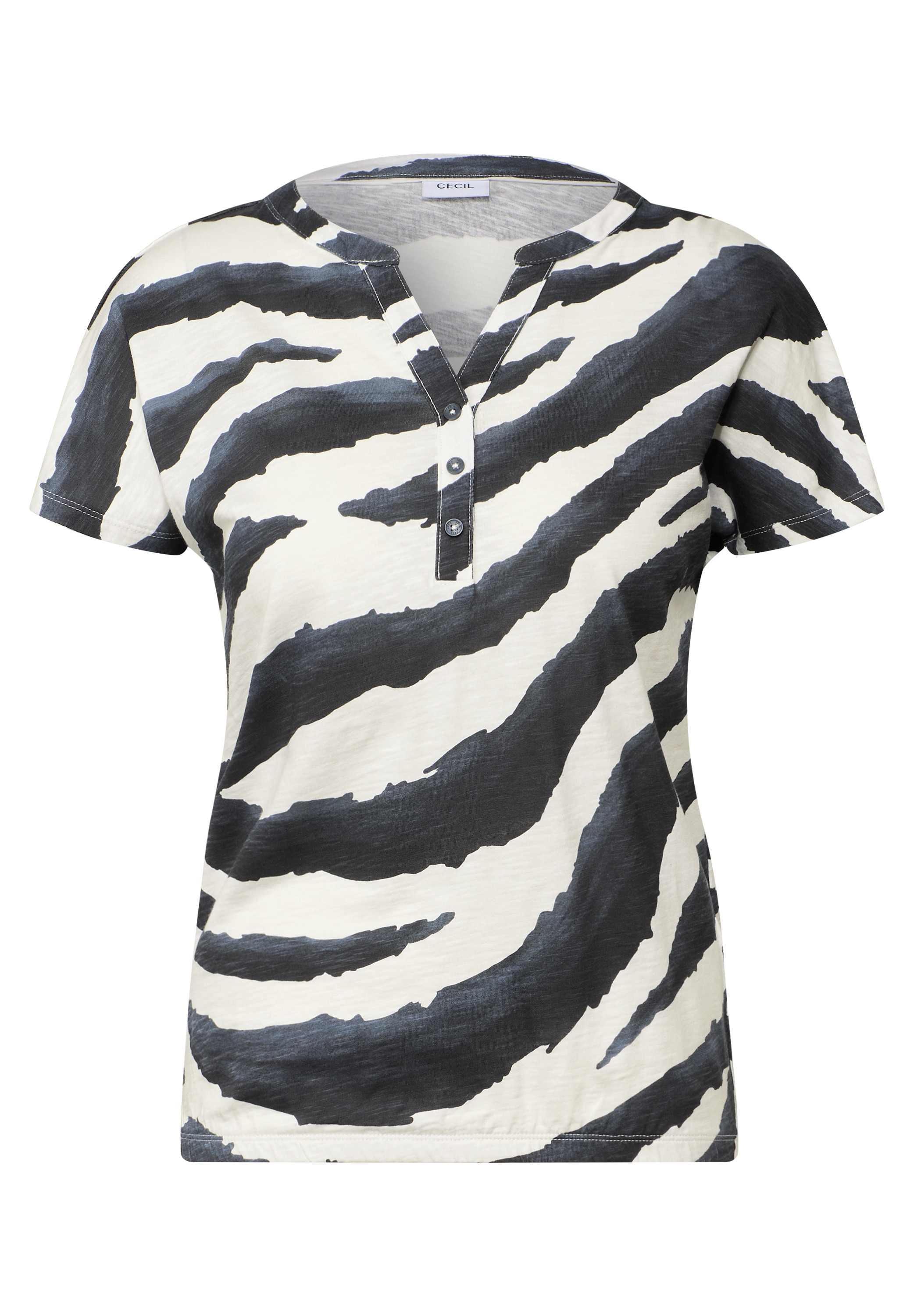Cecil T-Shirt, mit Elastiksaum