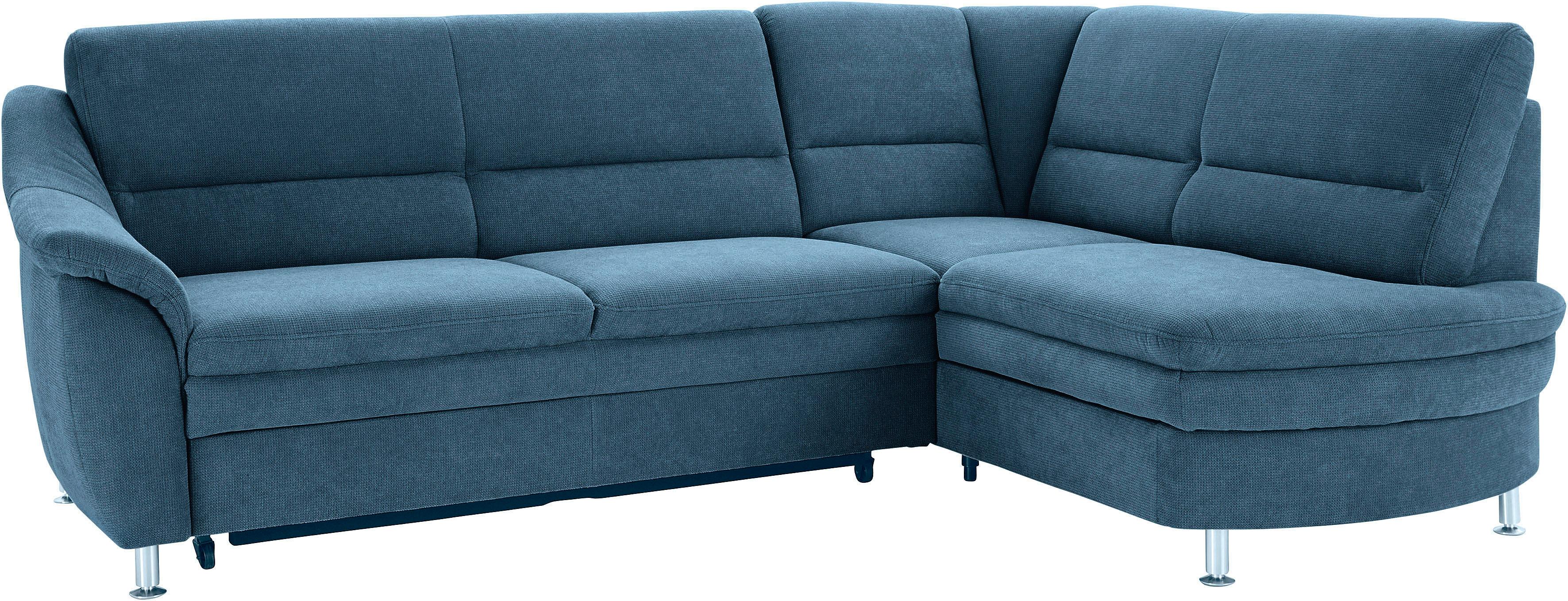 sit&more Ecksofa "Cardoso L-Form" mit Federkern, wahlweise mit Schlaffunktion und Schubkasten