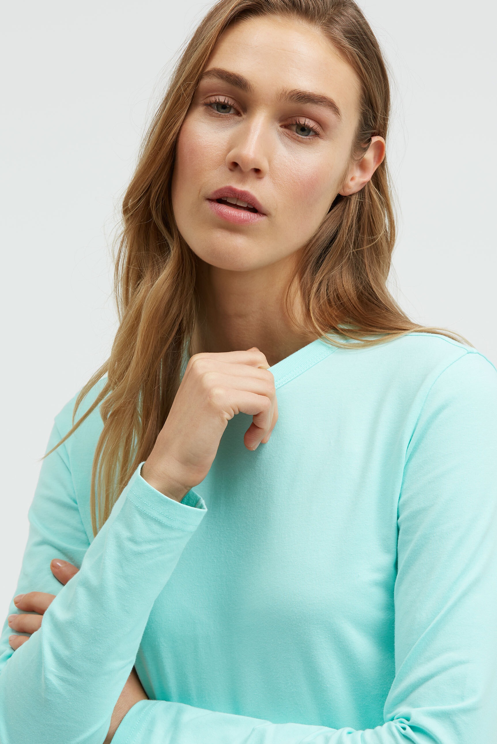 SENSES.THE LABEL Rundhalsshirt mit Baumwolle