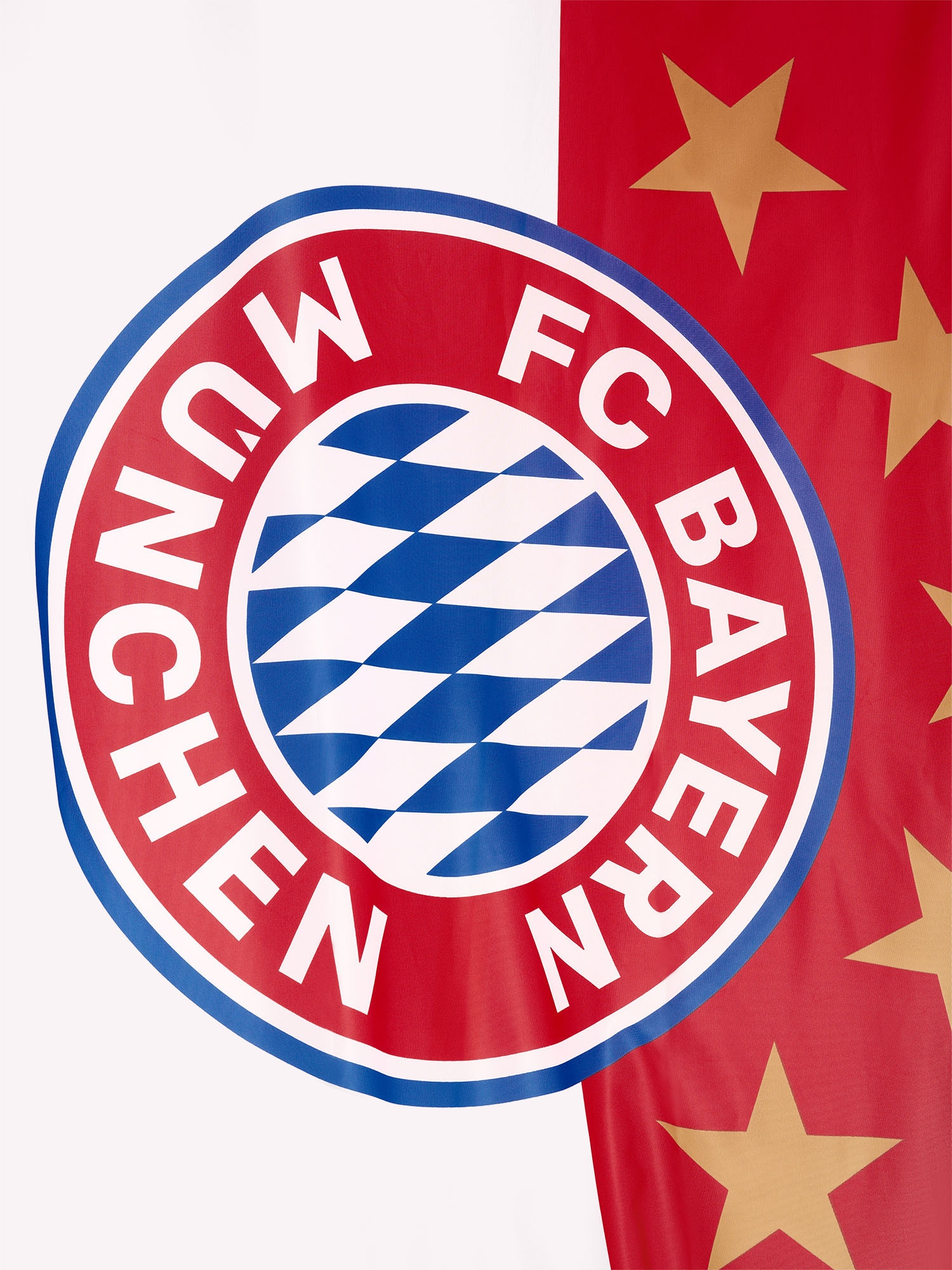 FC Bayern Fahne »FC Bayern München Hissfahne 5 Sterne Logo, 250x150 cm«, Aus recyceltem Polyester