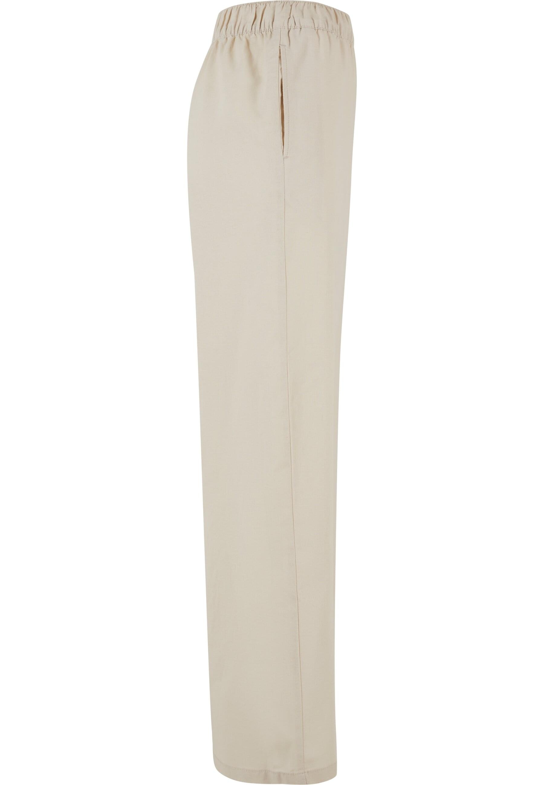 URBAN CLASSICS Stoffhose »Urban Classics Damen Ladies Linen Mixed Wide Pants«, (1 tlg.)