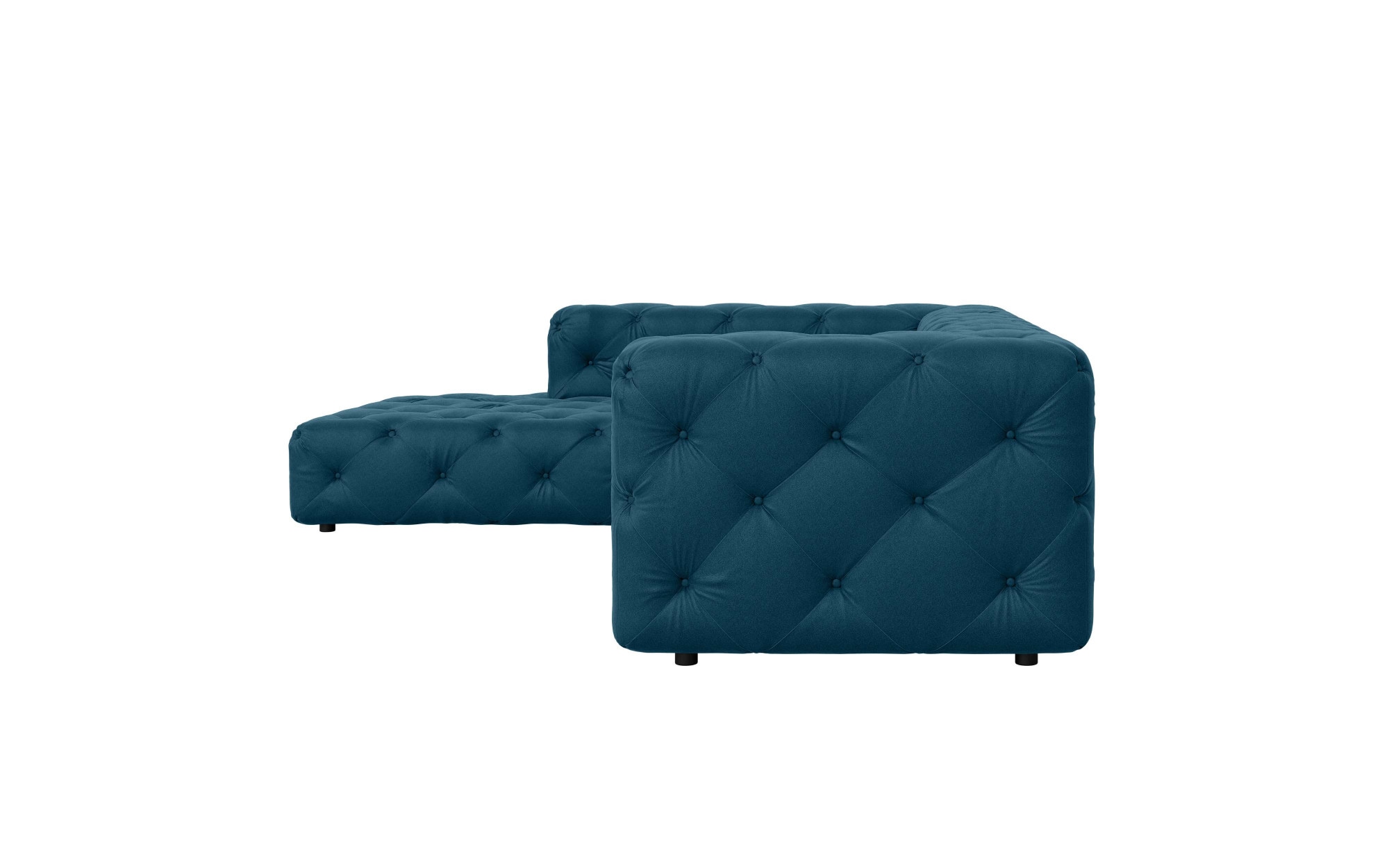 Places of Style Ecksofa »FOLLINA«, L-Form, mit klassischer Chesterfield-Knopfheftung