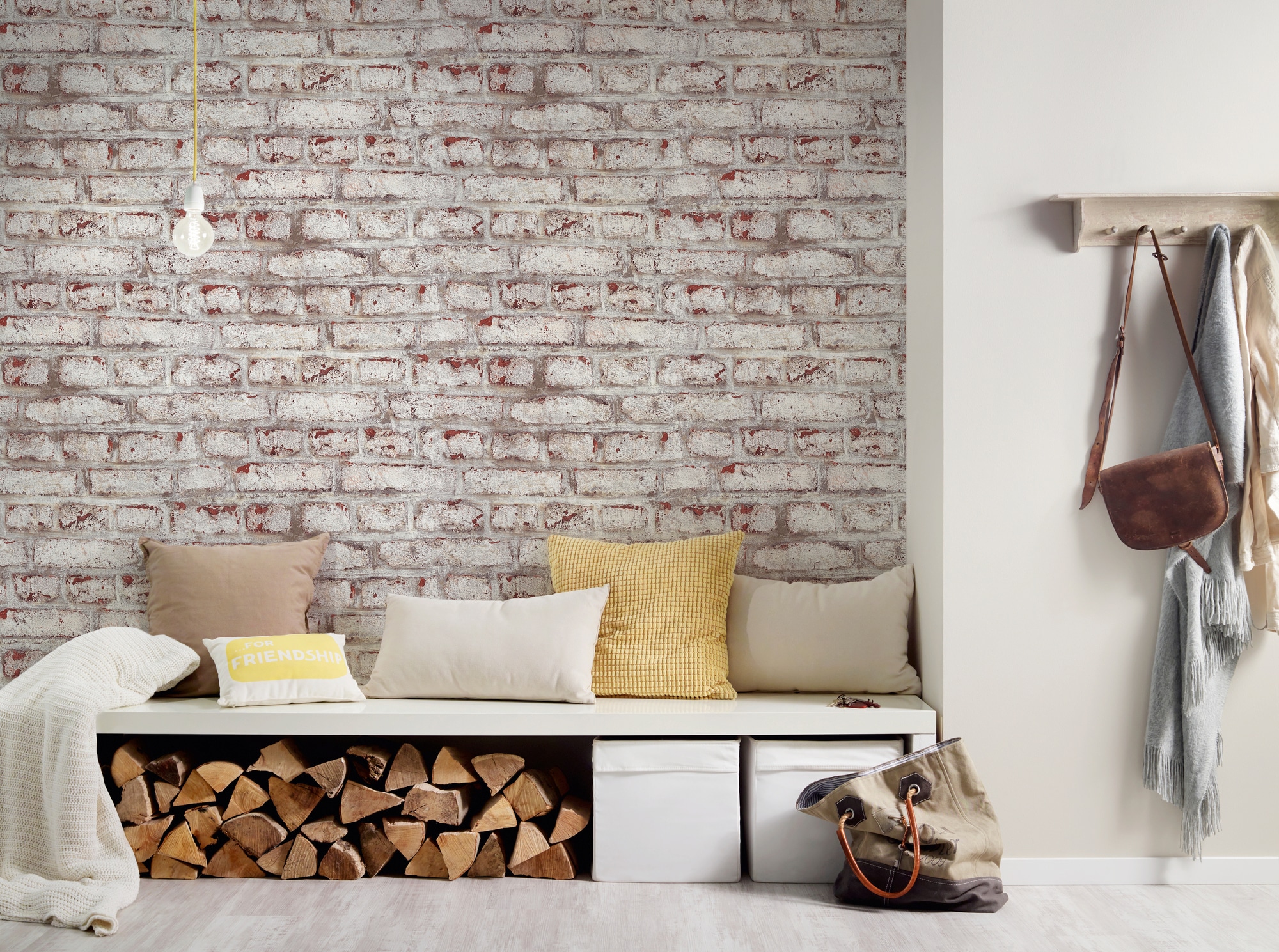 A.S. Création Vliestapete »Decoro« gemustert Tapete Stein