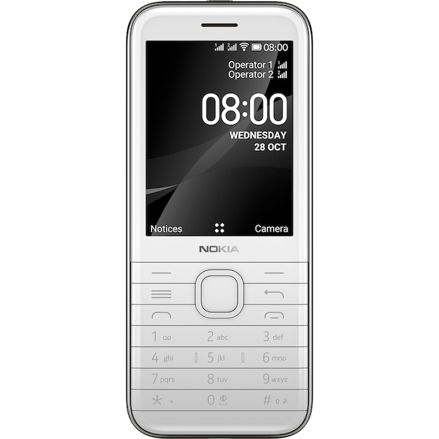 Nokia Handy »8000 4G Sparkler«, white, 7 cm/2,8 Zoll, 4 GB Speicherplatz, 2  MP Kamera | BAUR