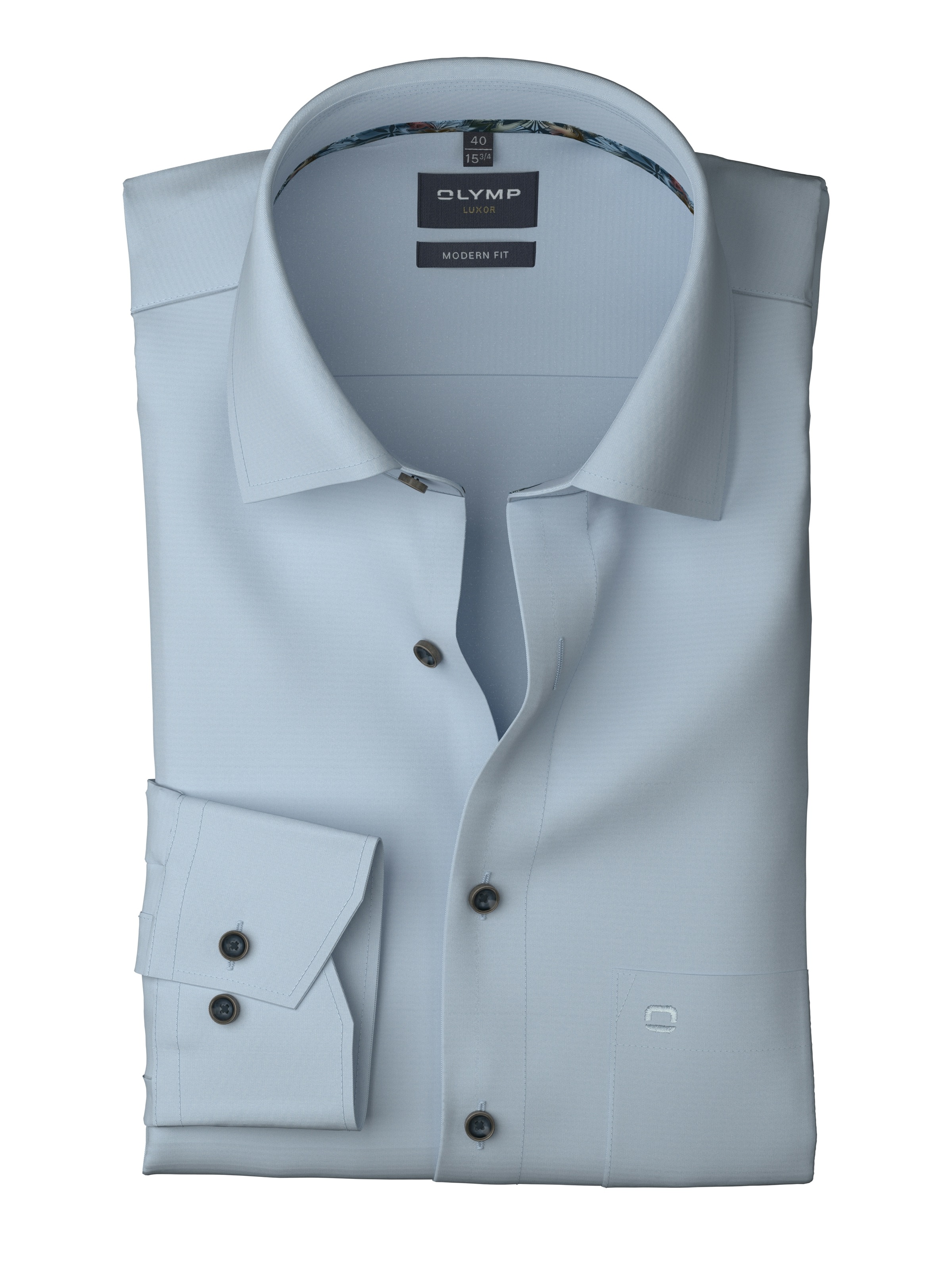 OLYMP Langarmhemd »Luxor modern fit«, Businesshemd, modern fit, New-Kentkragen