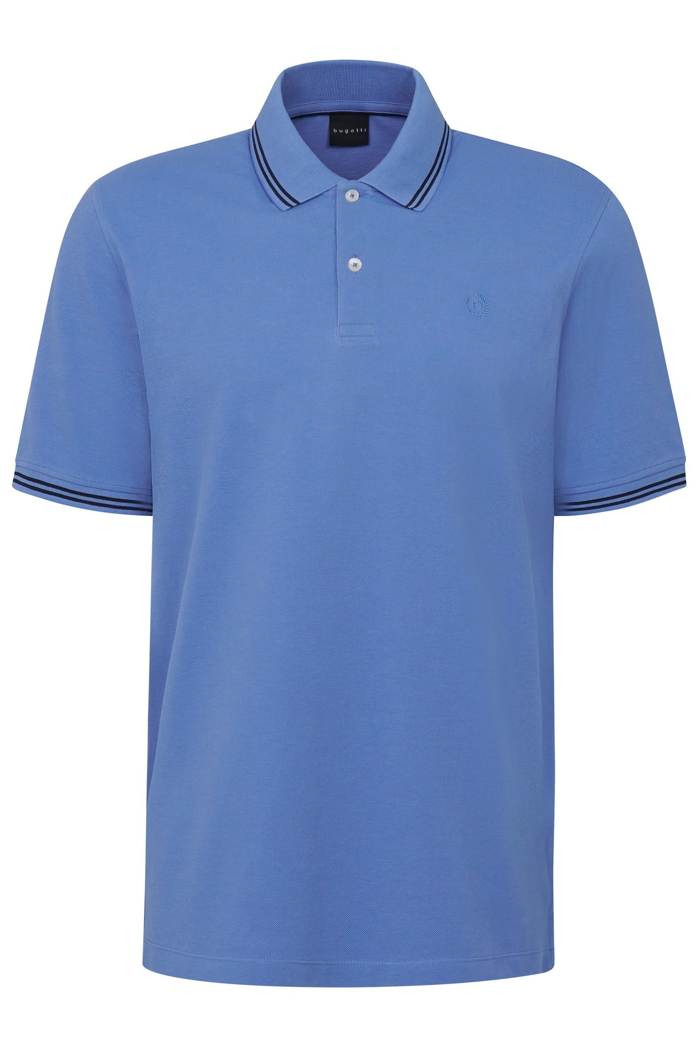 bugatti Poloshirt, mit Kontraststreifen und Bruststickerei