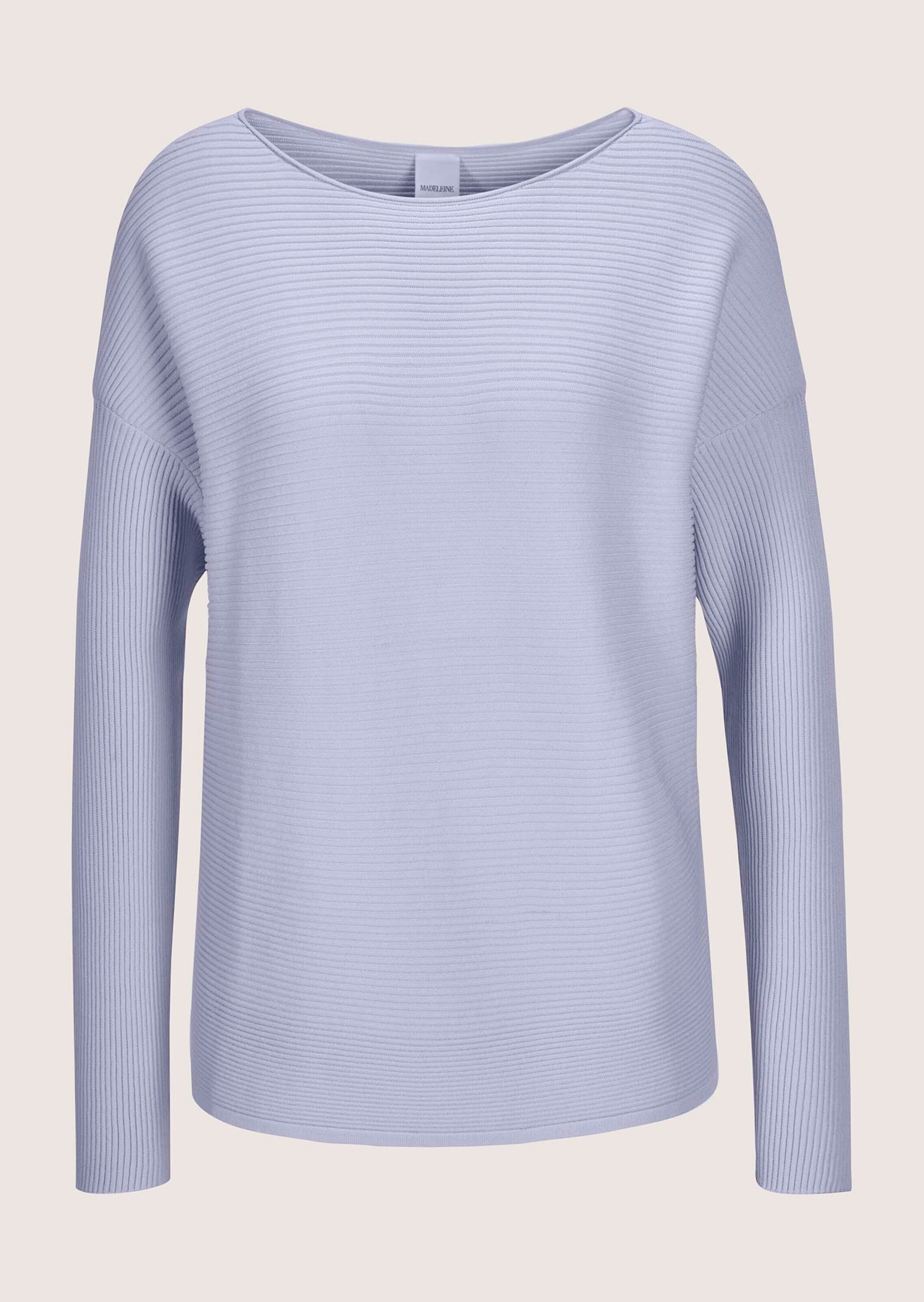 MADELEINE Longpullover "Strickpullover Lässiger Oversized-Pullover mit U-Bo günstig online kaufen