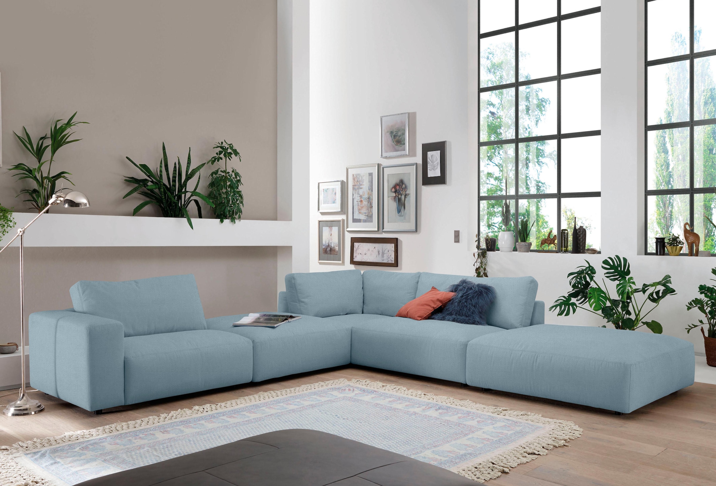 Musterring Ecksofa »LUCIA L-Form«, in vielen Qualitäten und 4 verschieden Nähten