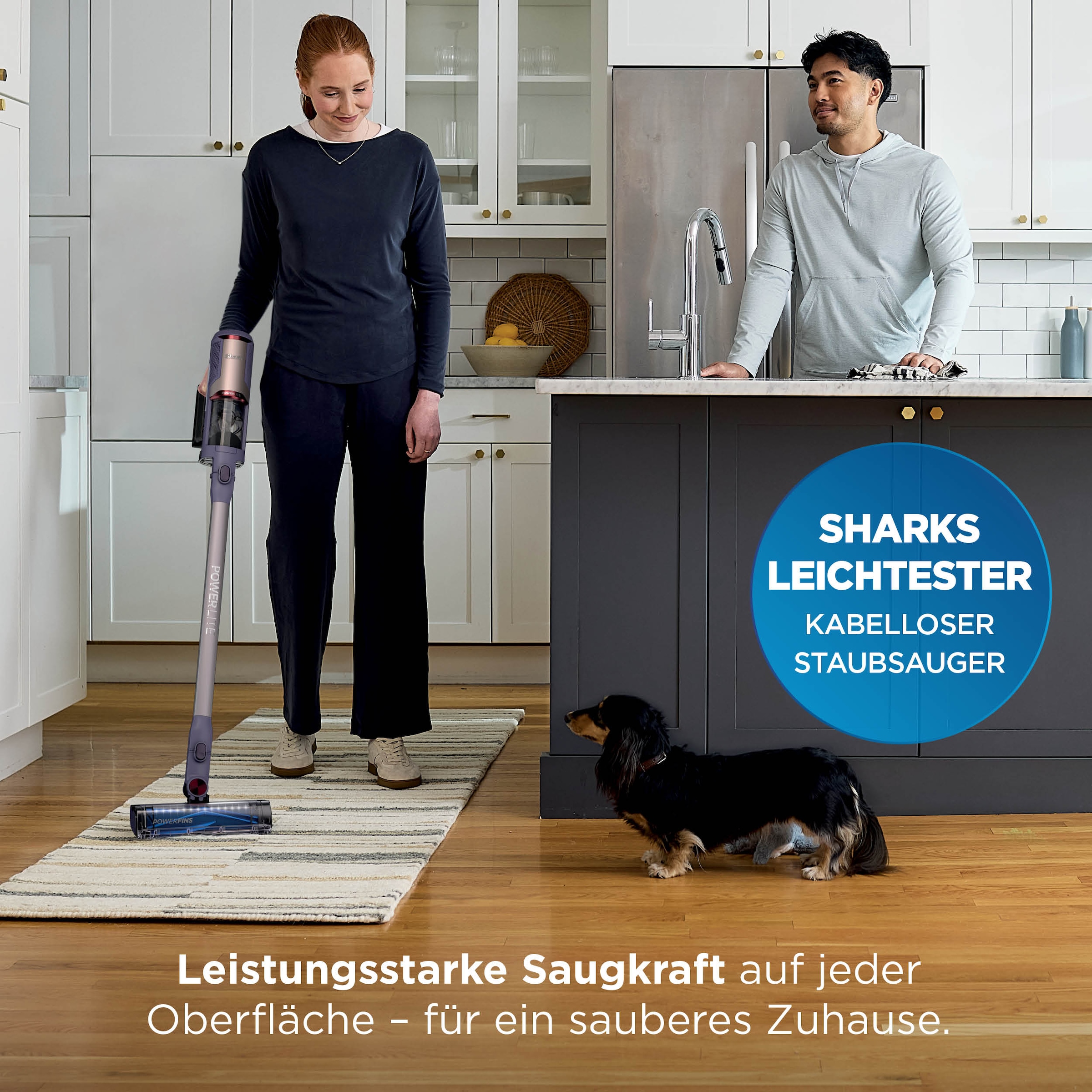 Shark Akku-Hand-und Stielstaubsauger »Shark PowerLite Clean & Empty, Akku-Staubsauger für Tierhaare«