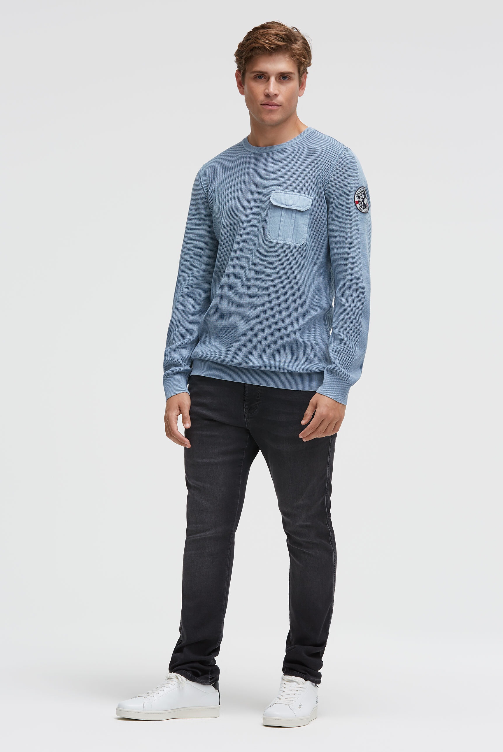 Thumbnail - CAMP DAVID Rundhalspullover mit nach außen gekehrten Nähten