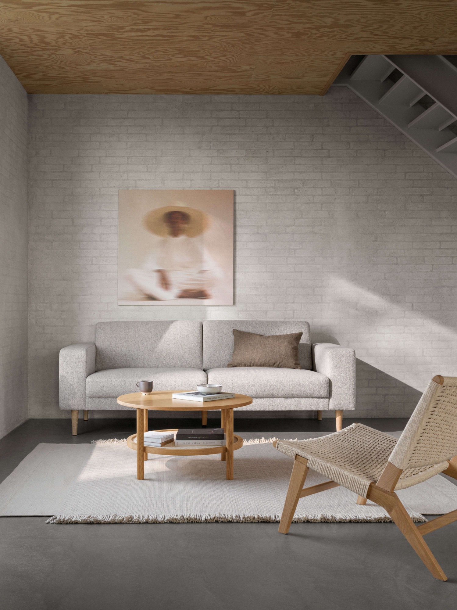 ACTONA GROUP Loungesessel »Carson«, Eiche, minimalistischer Stil, erhältlich in zwei Farben