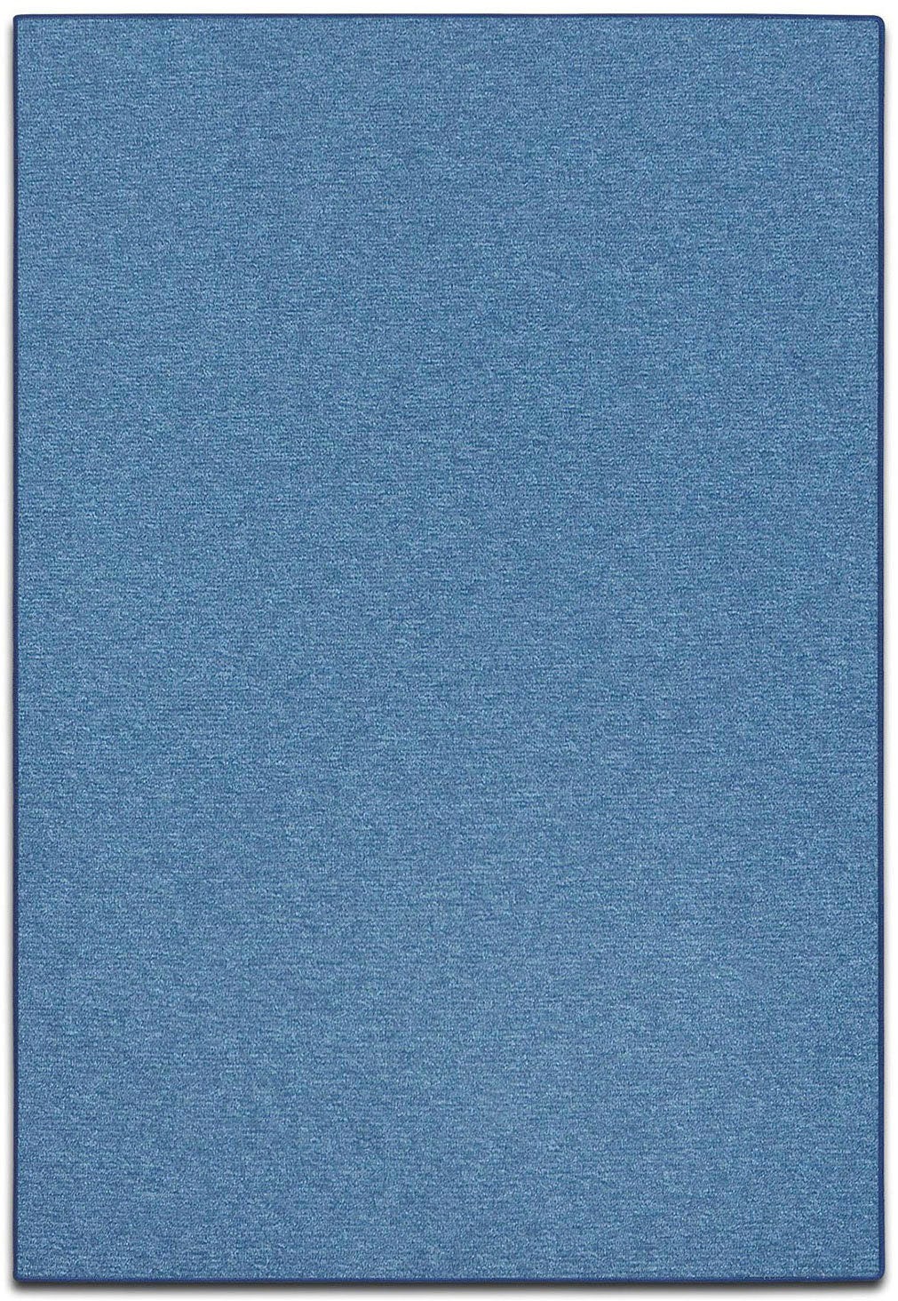 Teppich OTTO HOME "Blackburn", blau (hellblau), B:80cm H:4mm L:400cm, Kunstfaser, Teppiche, Teppich