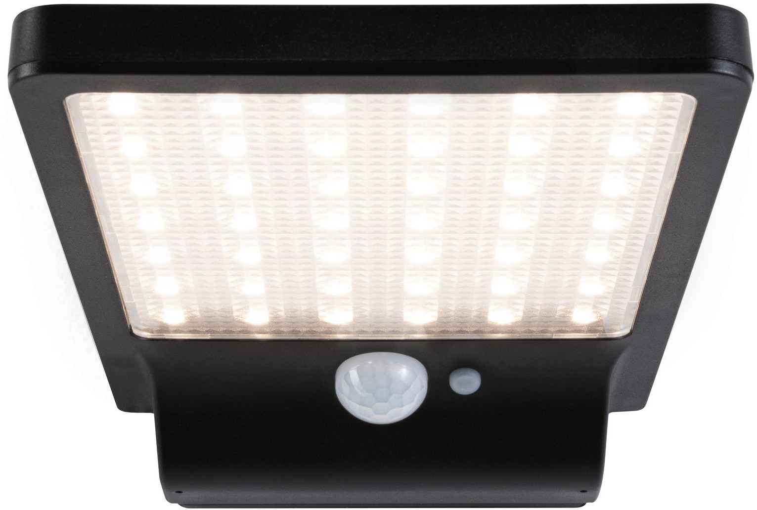 Paulmann Außen-Wandleuchte »Solveig«, 1 flammig, Leuchtmittel LED-Modul | LED fest integriert, Schwarz IP44 Warmweiß mit Dämmerungssensor und Bewegungsmelder