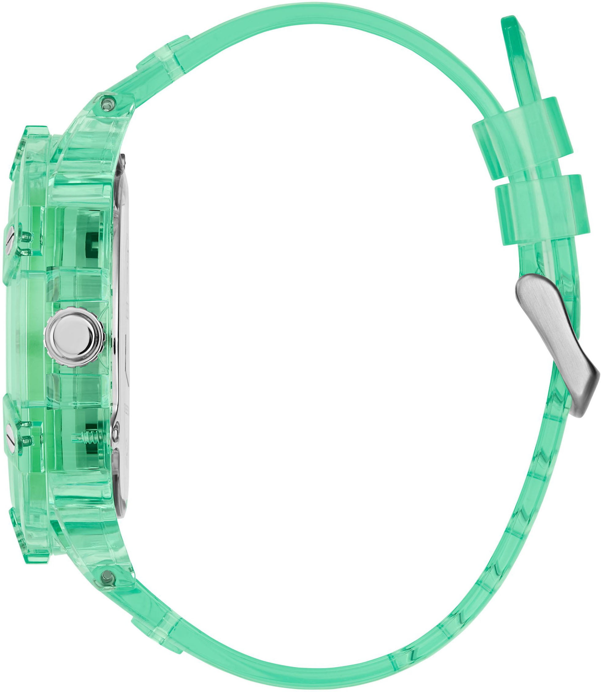 Guess Multifunktionsuhr »KING«, Quarzuhr, Armbanduhr, Herrenuhr, Datum, Wochentag, Polyurethanarmband