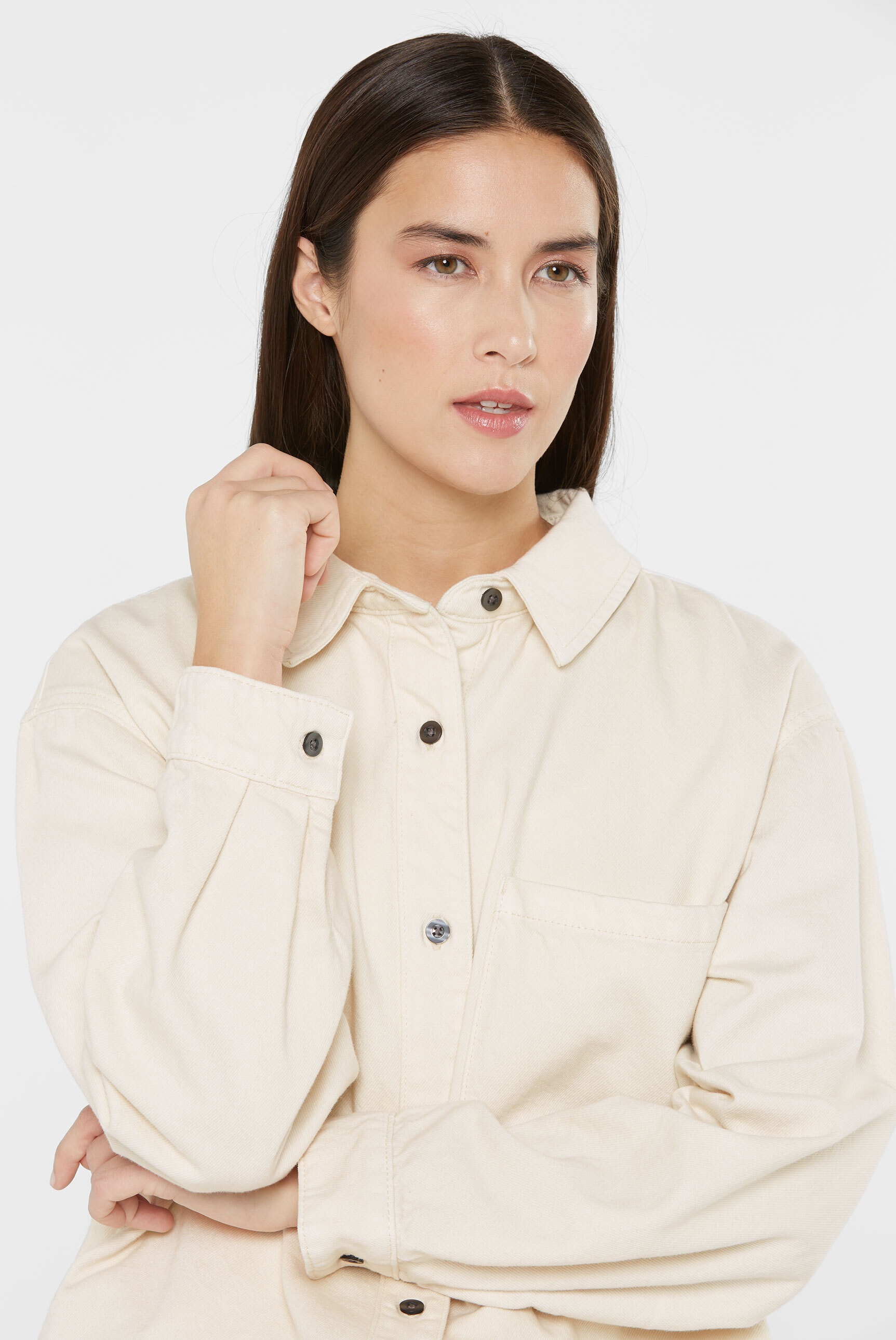 SENSES.THE LABEL Langarmbluse, aus Baumwolle