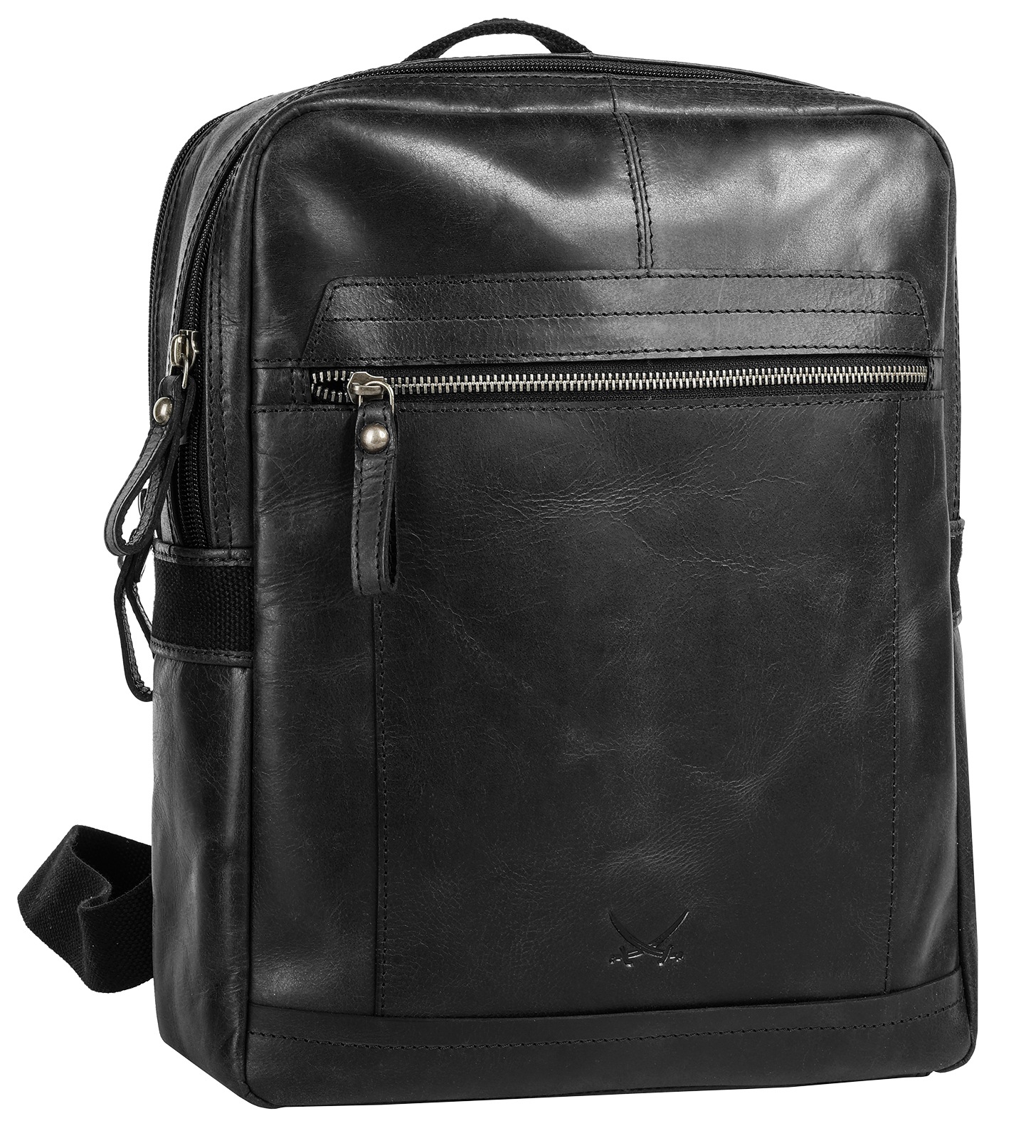 Sansibar Laptoprucksack, echt Leder