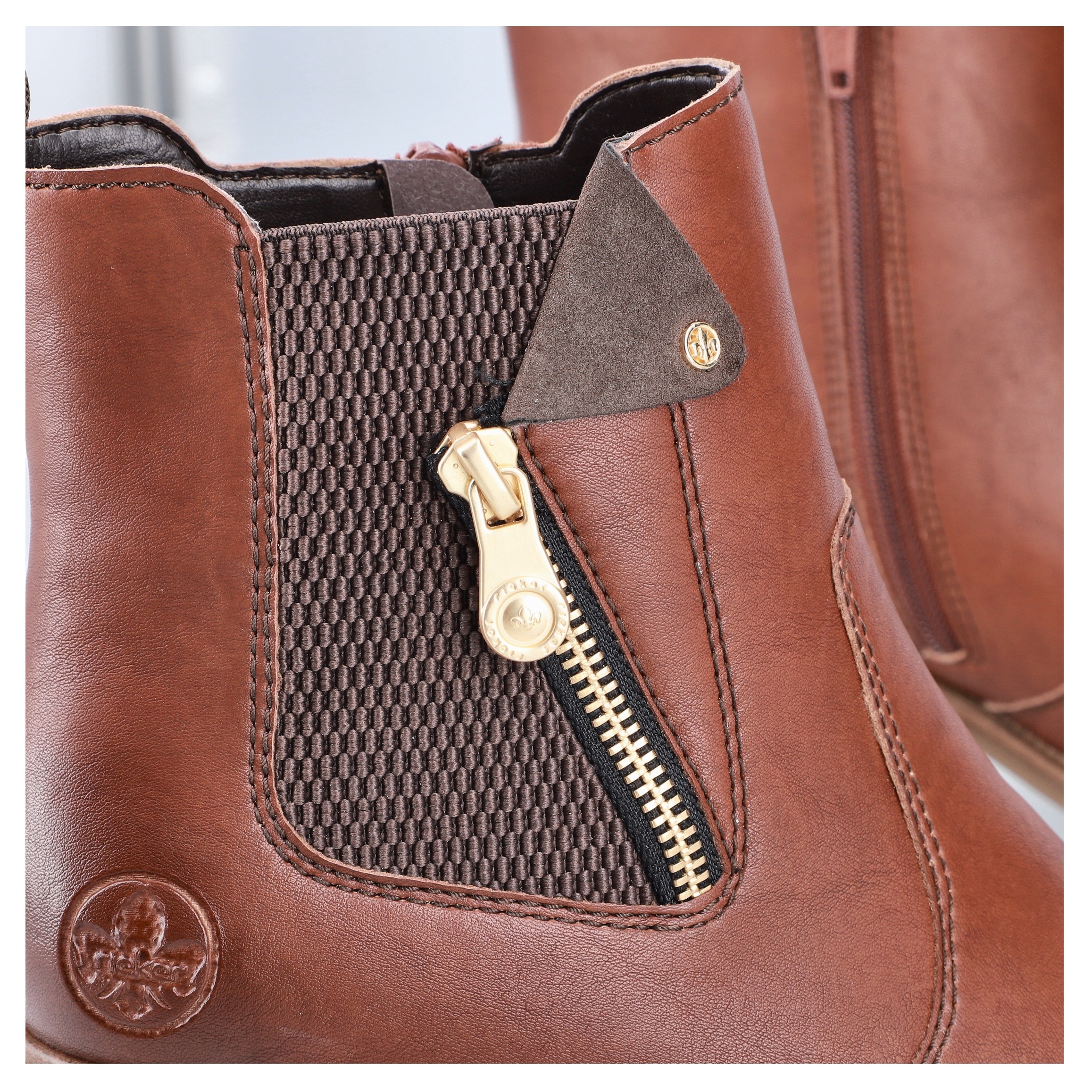 Rieker Winterstiefelette, Stiefelette, Boots, Blockabsatz, mit Innenreißverschluss