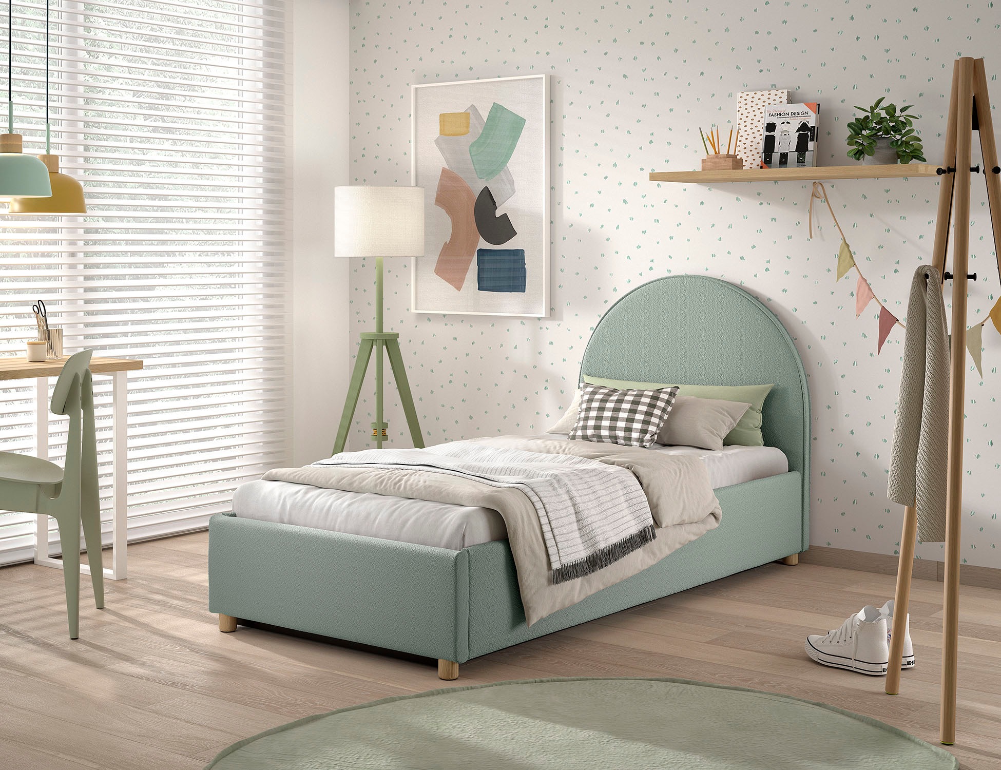 Vipack Boxbett "Moon, mit Lattenrost und Stauraum, modernes Design" gerunde günstig online kaufen