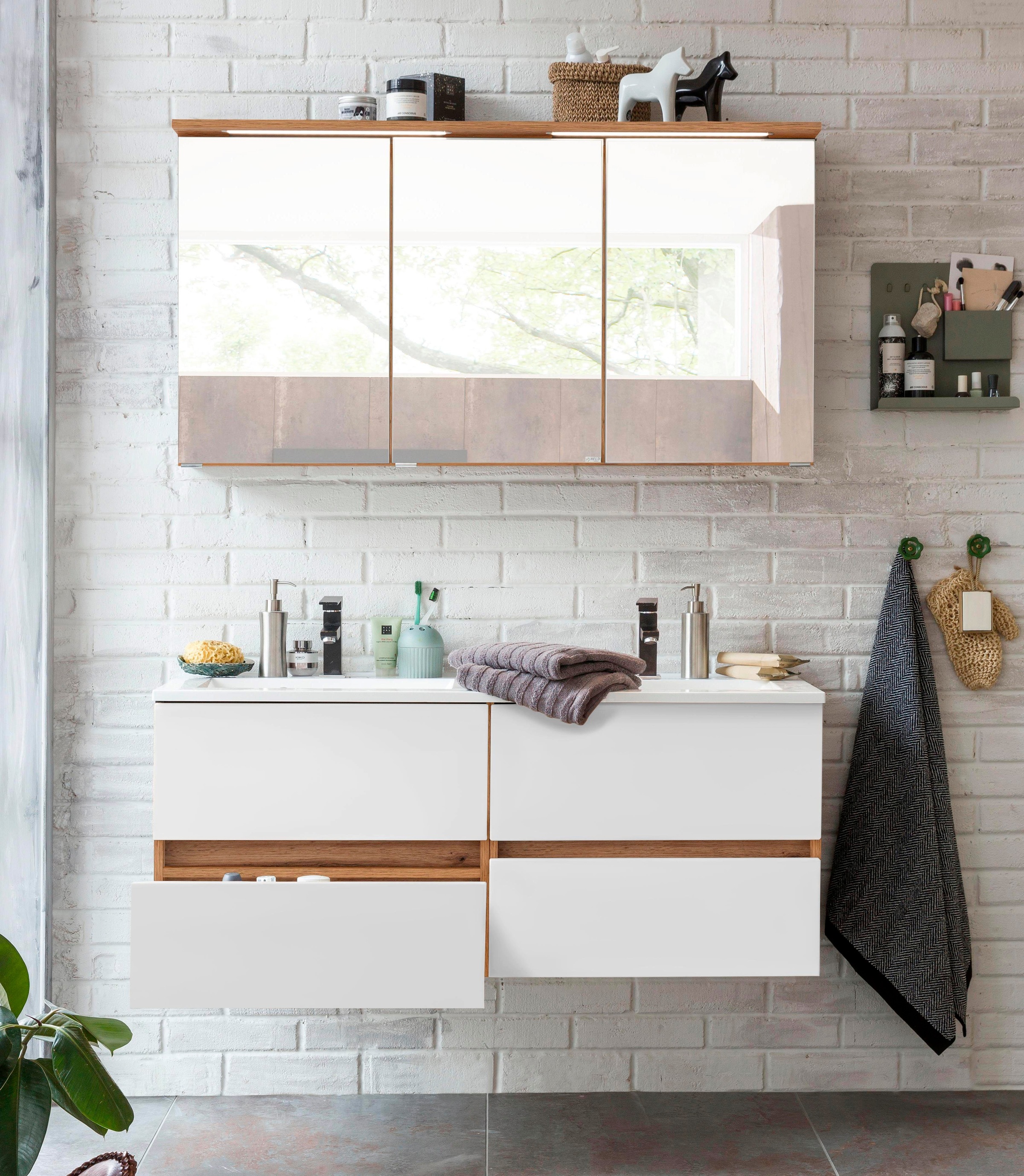 welltime Badmöbel-Set "Lucca" 2 Stk. tlg. günstig online kaufen