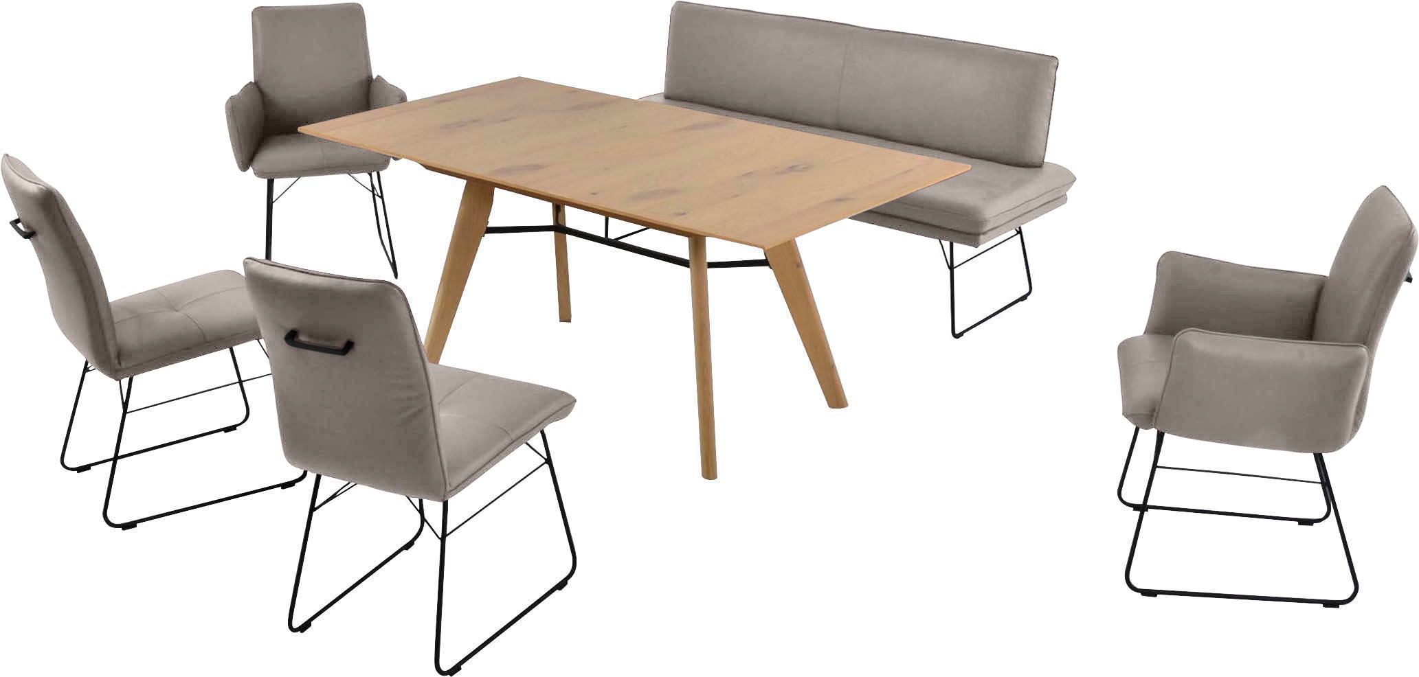 K+W Komfort & Wohnen Essgruppe "Giacomo IV" 6 Stk. tlg. Polsterbank in 2 Gr günstig online kaufen