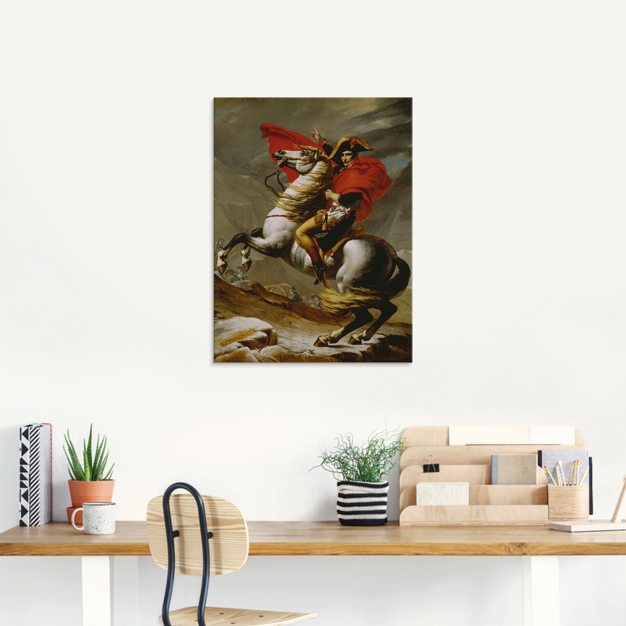 Artland Glasbild "Napoleon bei der Überquerung der Alpen.", Menschen, (1 St günstig online kaufen