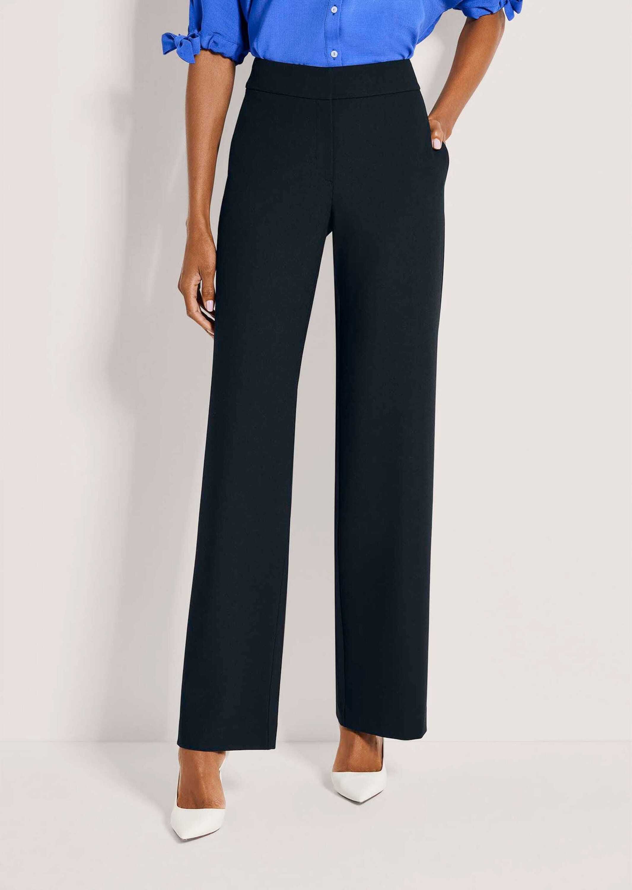 MADELEINE Palazzohose »Bügelfaltenhose Sommerhose mit Formbund«