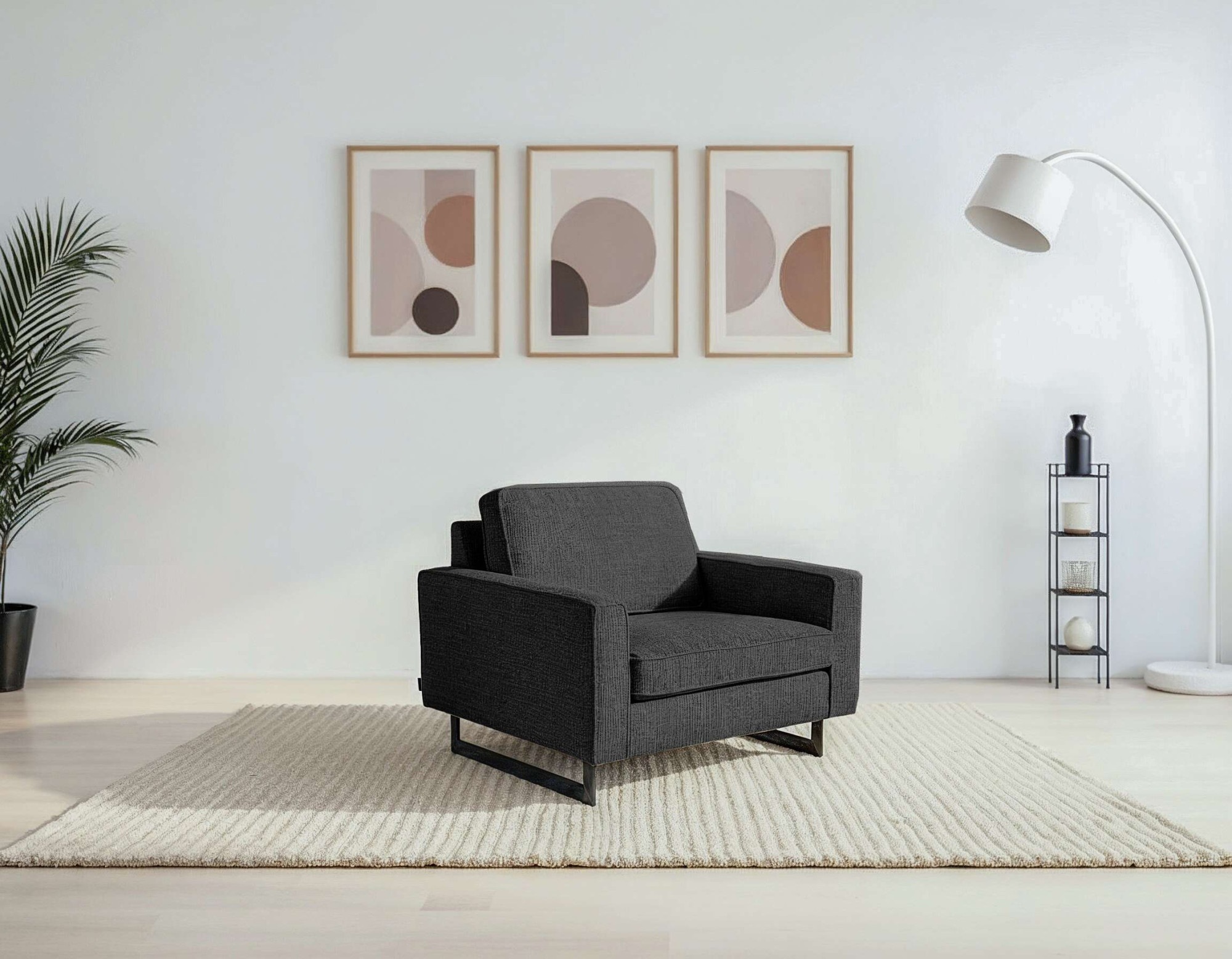 Home affaire Loveseat "Pinto 105 cm, Cord, Chenille, Lederoptik" mit Keder, günstig online kaufen