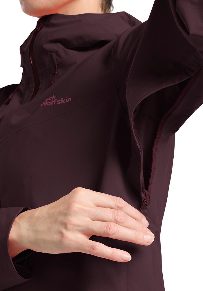 Jack Wolfskin Funktionsjacke »HIGHEST PEAK 3L JKT W«, mit Kapuze