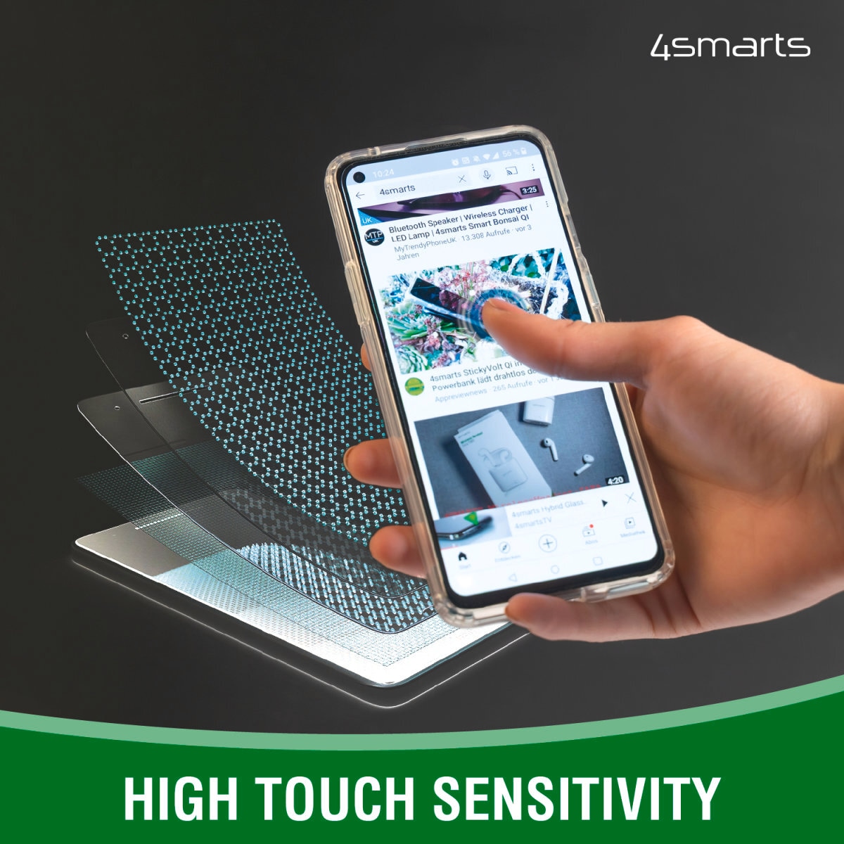 4smarts Displayschutzfolie »Second Glass X-Pro Clear Samsung Galaxy A54 5G«