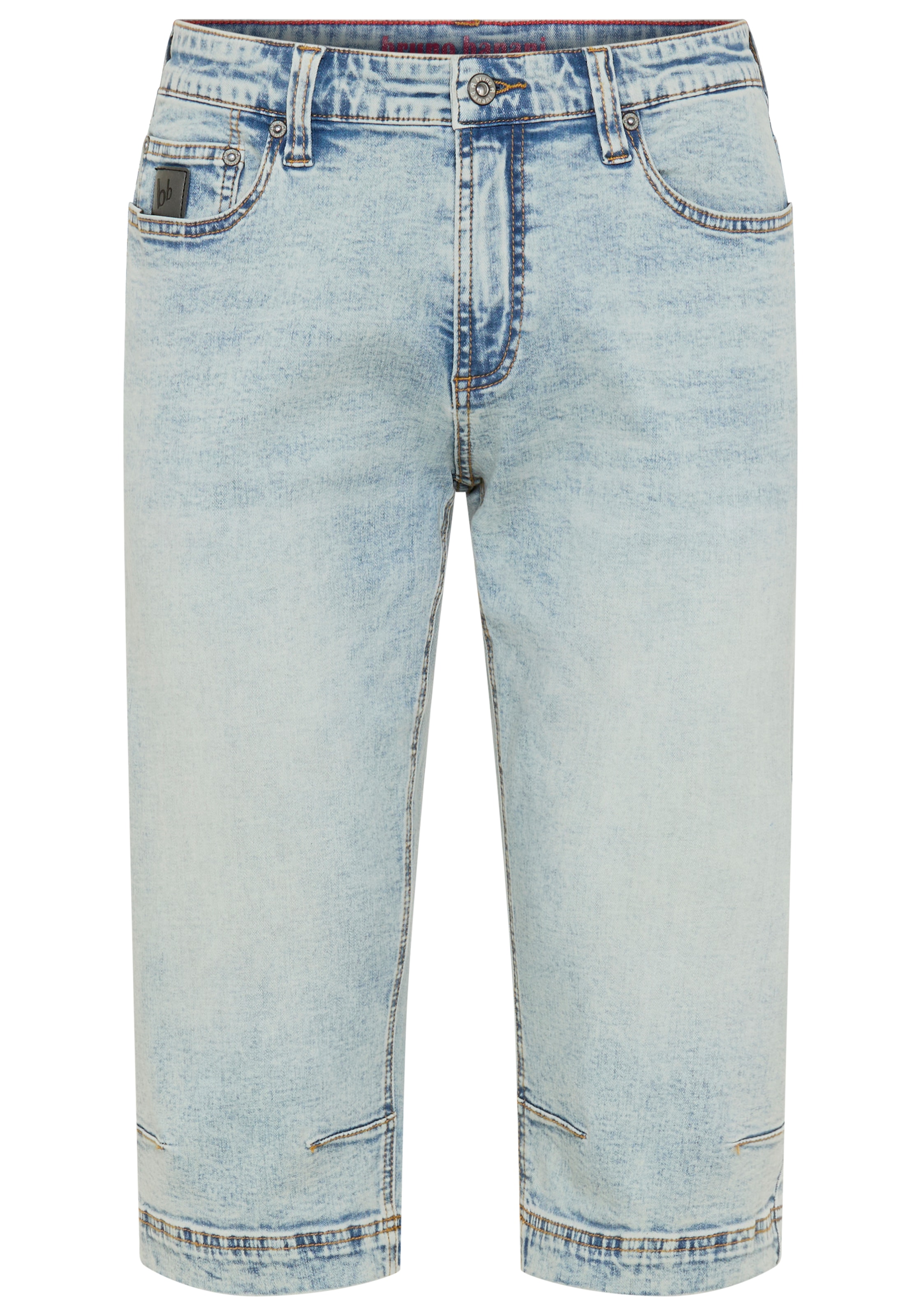 Bruno Banani Jeansbermudas »Hutch-Bermuda« Straight-Fit, normale Leibhöhe, aus elastischem Denim-Material