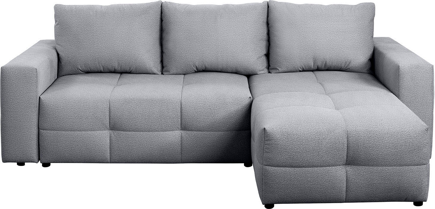 exxpo - sofa fashion Ecksofa Praktische Funktionsecke mit Federkern, Bettfunktion und Stauraum