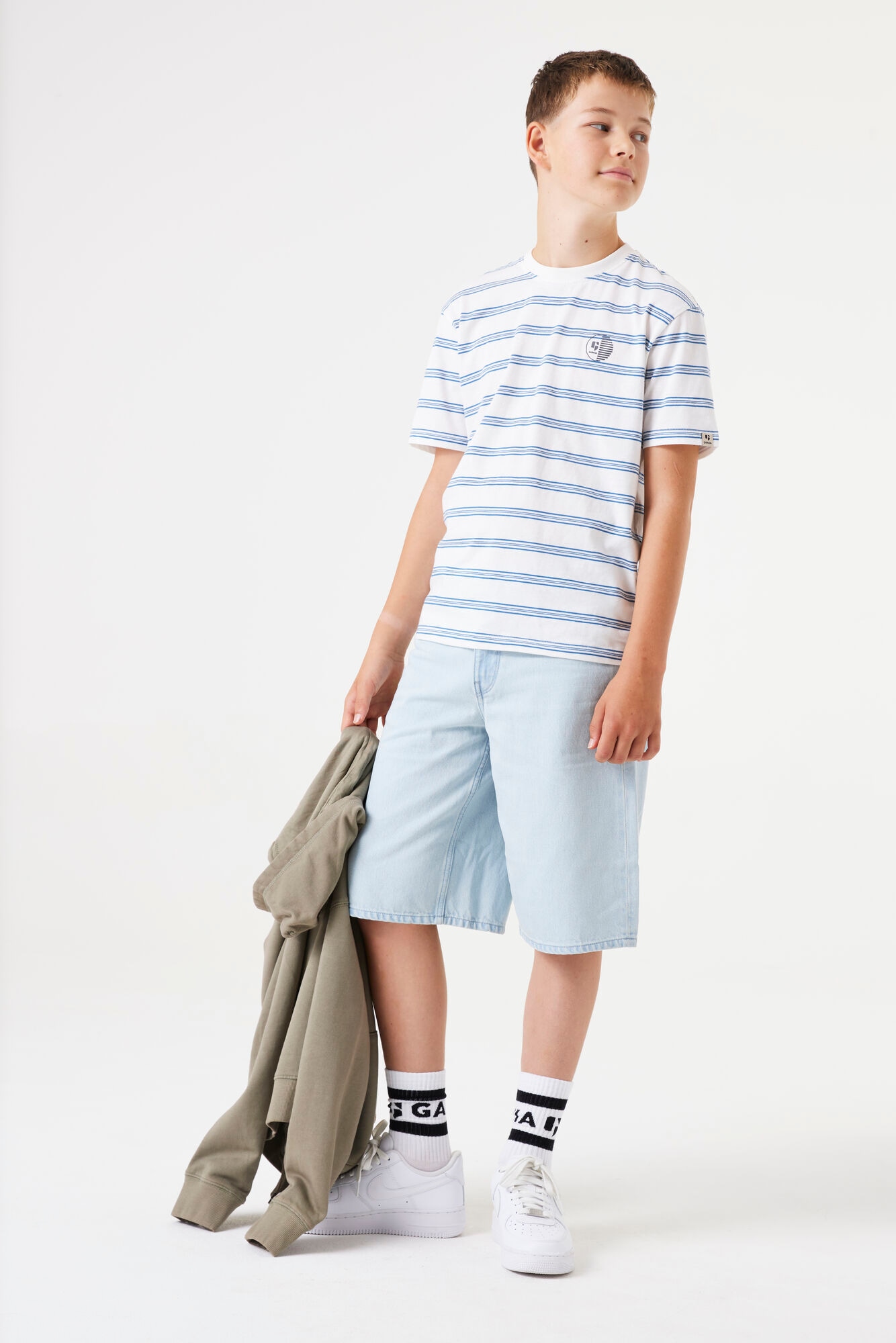 Garcia T-Shirt, mit Logo Stickerei for BOYS