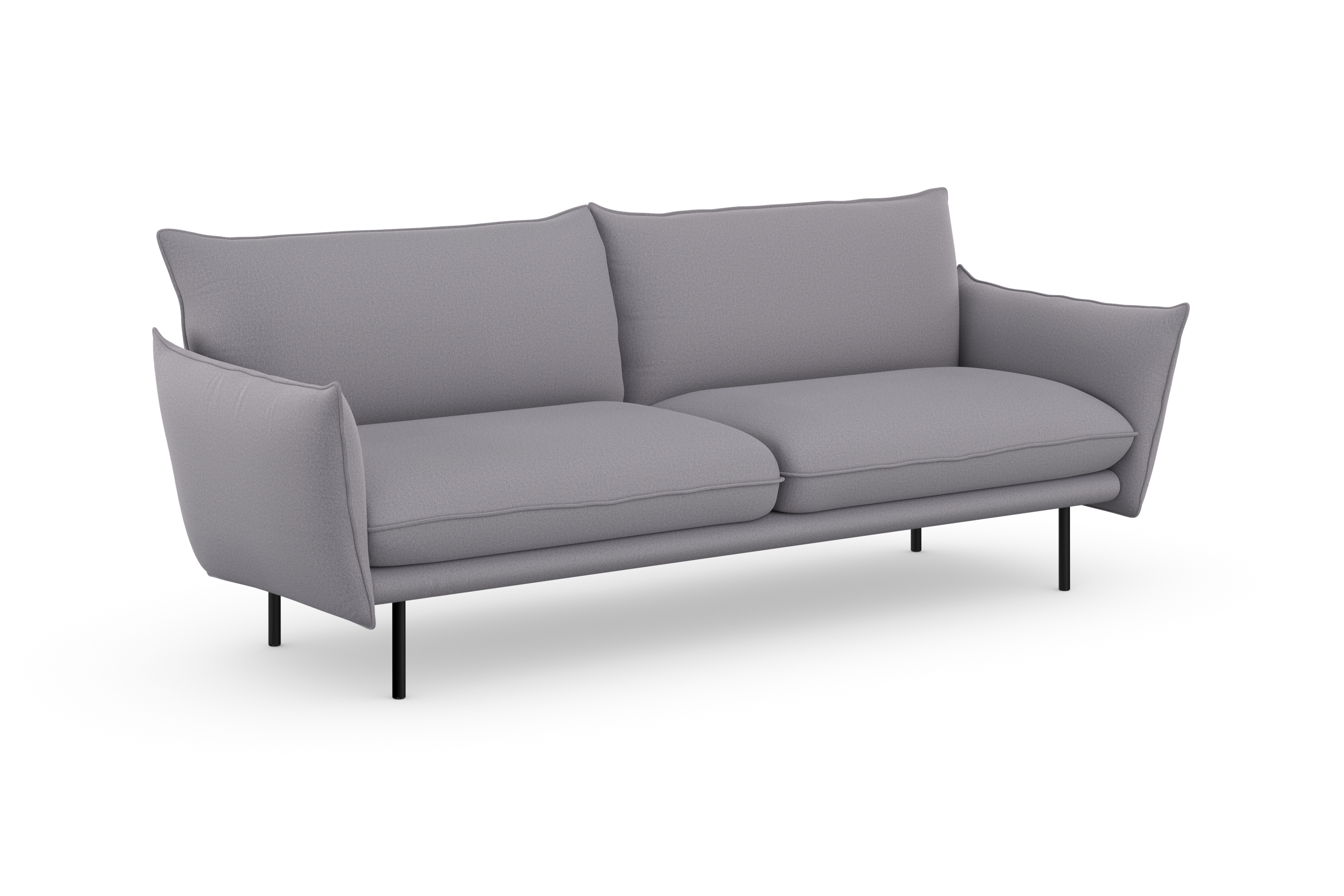 OTTO home 3-Sitzer "Stine" Besonderes Design durch Kissenoptik und Keder