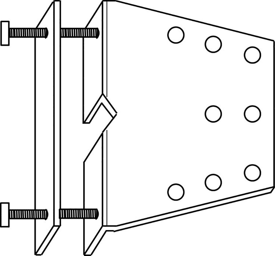 Pyramis Armaturen-Befestigungselement »Stabilisierungsplatte für Armaturen«, 65x85 mm, für schwere Armaturen