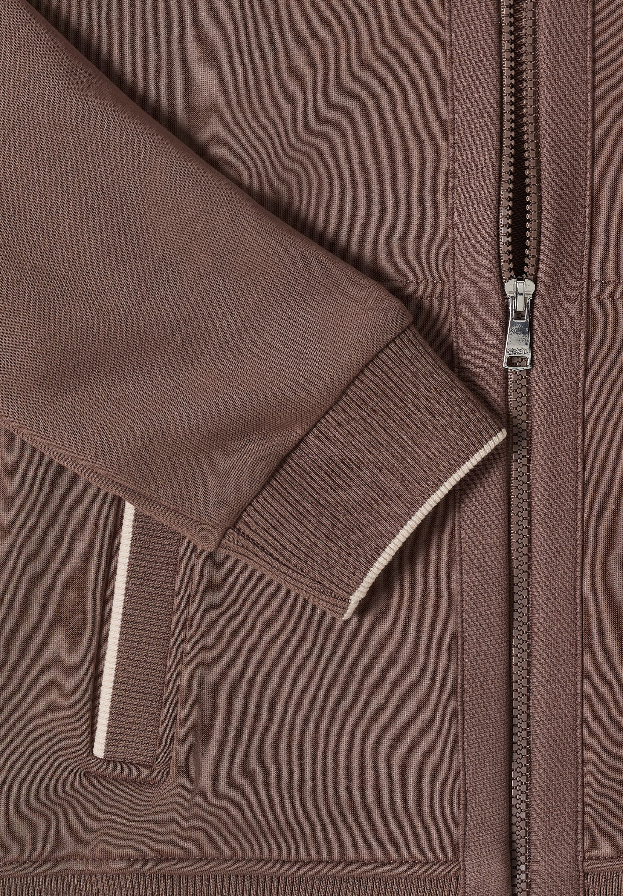 Cecil Sweatjacke mit Stehkragen