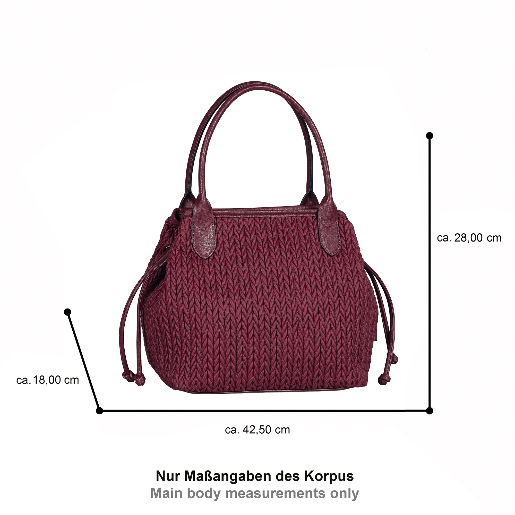 Gabor Shopper »Granada Quilt« Damen Schultertasche mit doppeltem Tragegriff