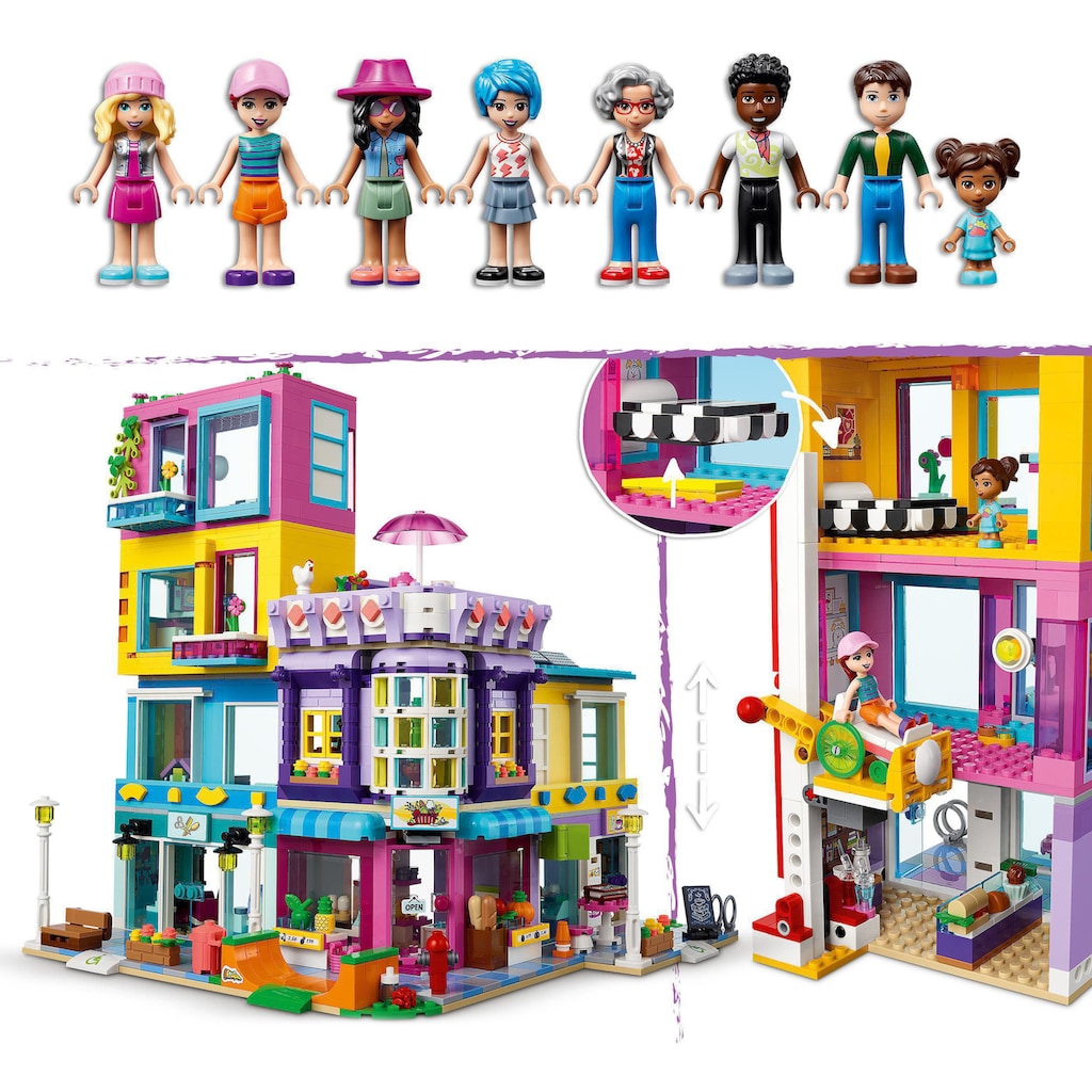 LEGO® Konstruktionsspielsteine »Wohnblock (41704), LEGO® Friends«, (1682 St.)