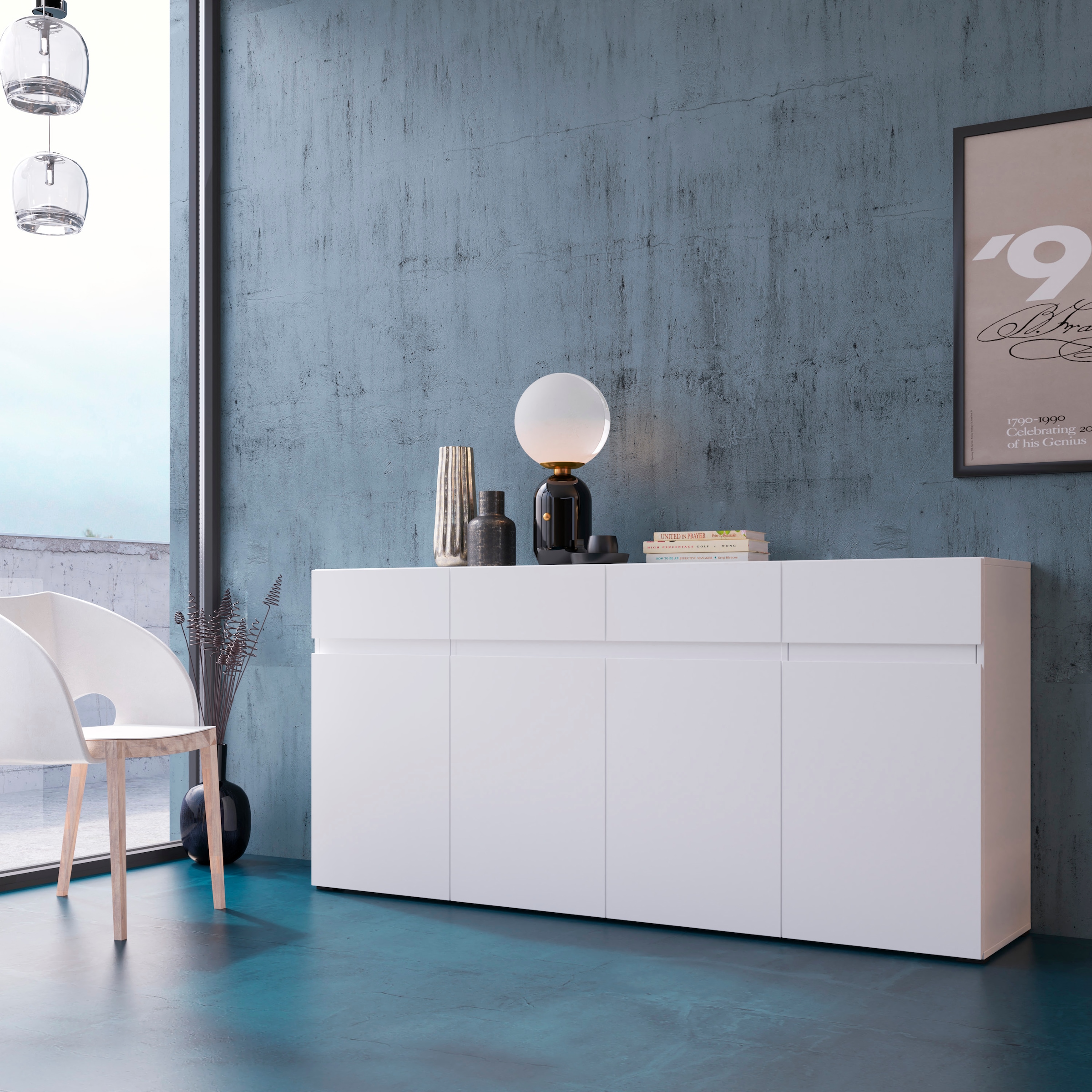 Home affaire Sideboard "Rimini" Breite 180 cm günstig online kaufen