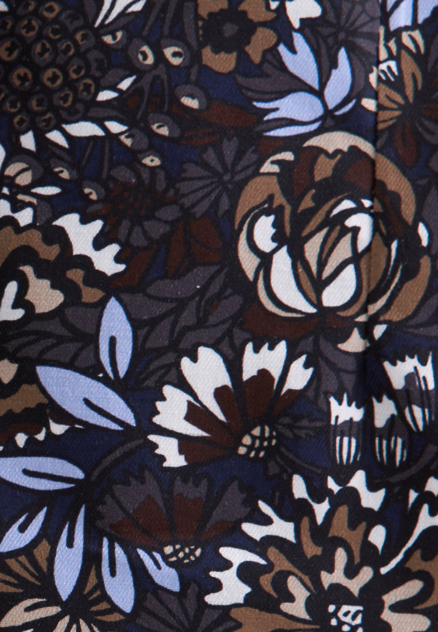 seidensticker Businesshemd "Schwarze Rose" Shaped 1/1 Kentkragen Druck günstig online kaufen